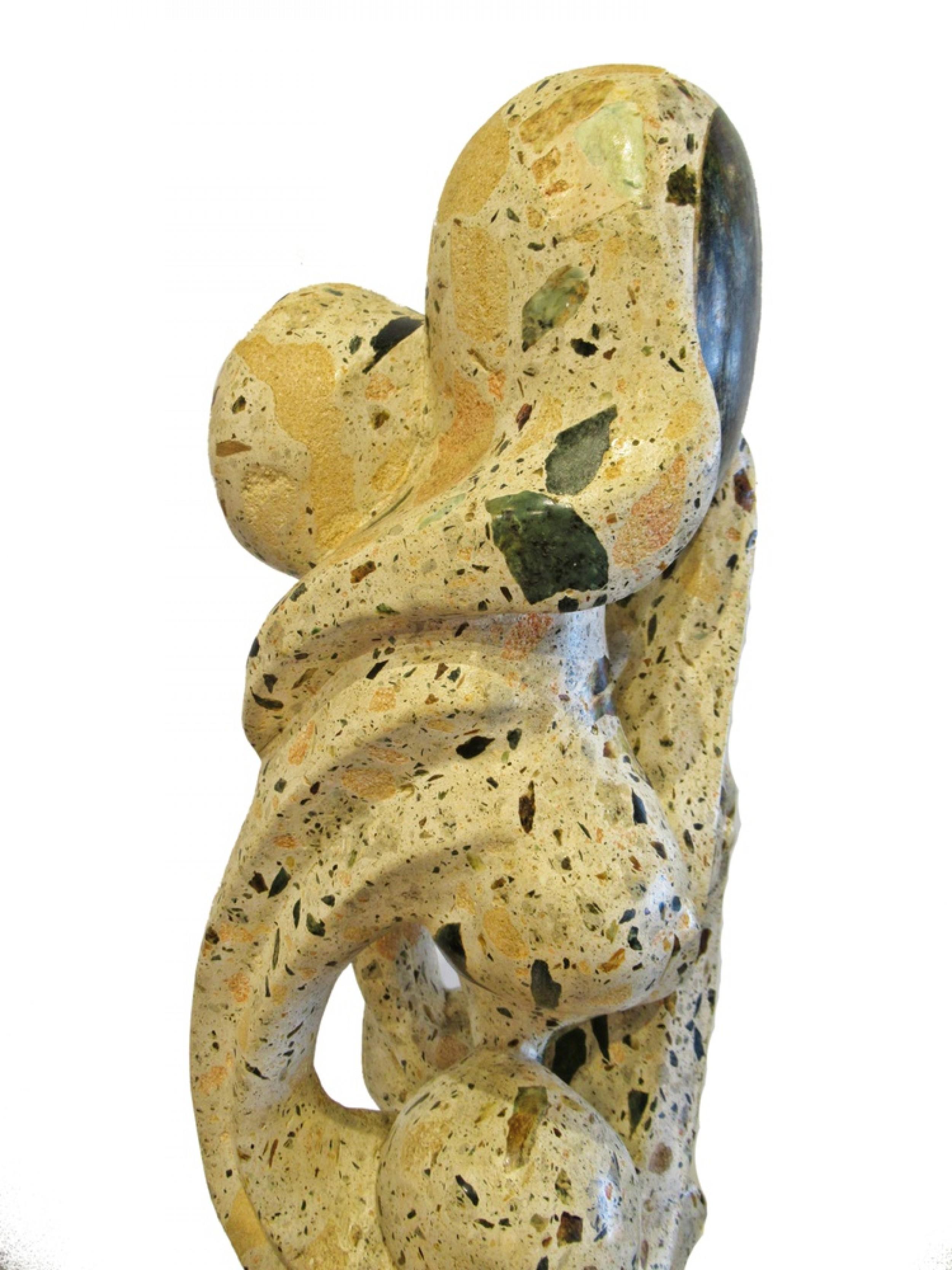 Italian Modern Abstract Stone Sculpture For Sale 1