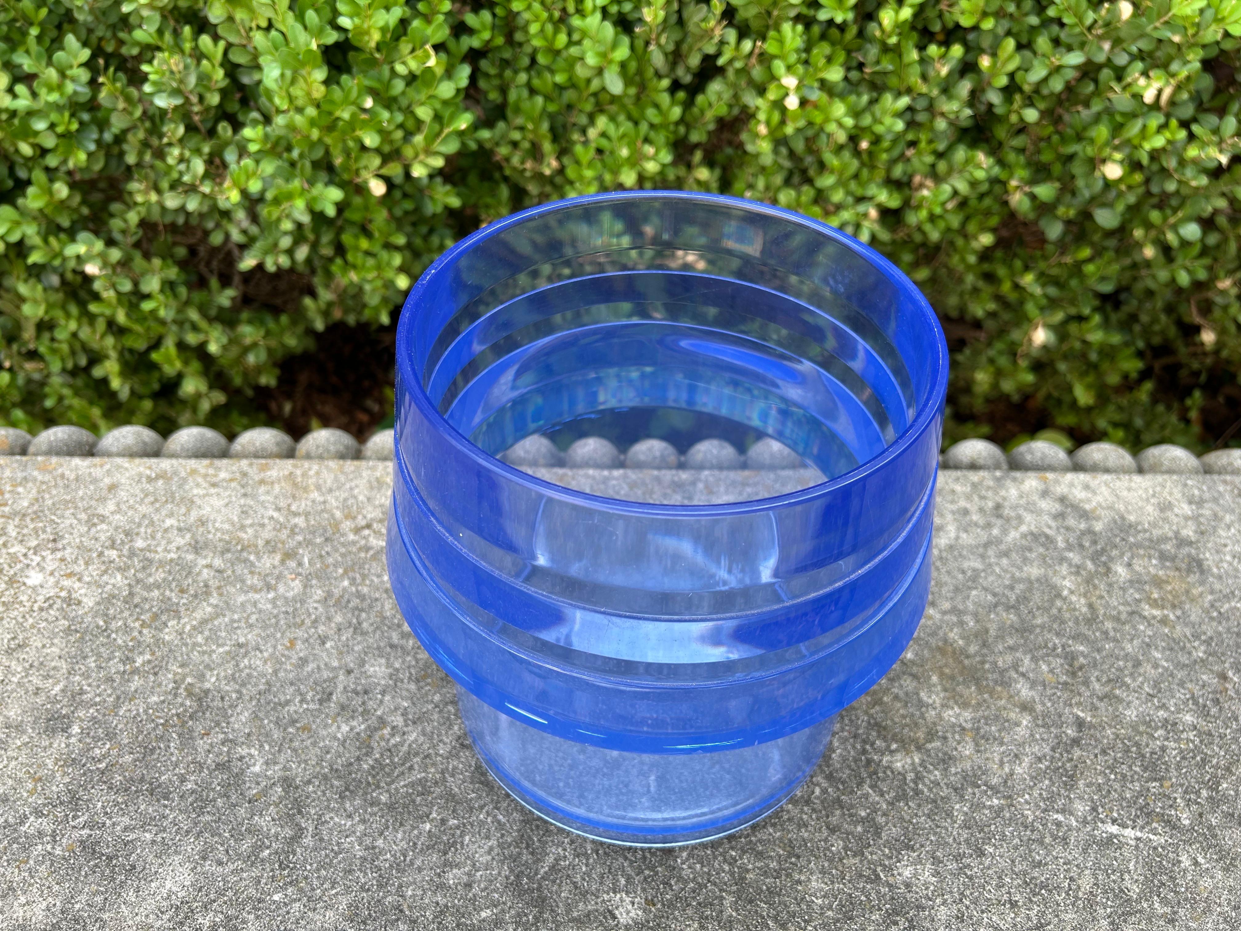 Mid-Century Modern Italian Modern Acrylic Ice Bucket or Wine Cooler For Sale