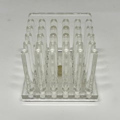 Bureau ou Organiseur de lettres moderne italien en acrylique et lucite, par Guzzini, Italie, 1970