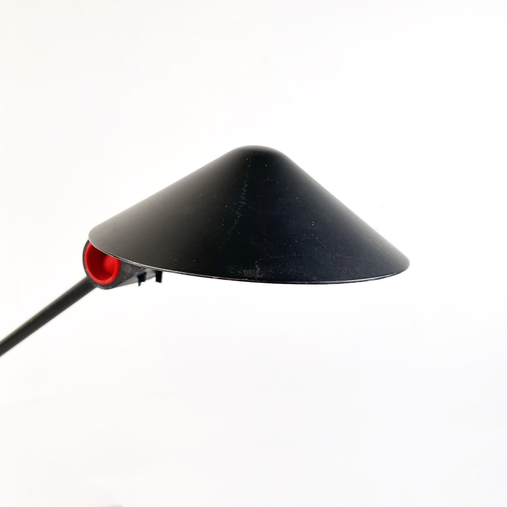 Lampe de table ajustable en métal noir et argent, The Moderns Moderns, 1980 en vente 1
