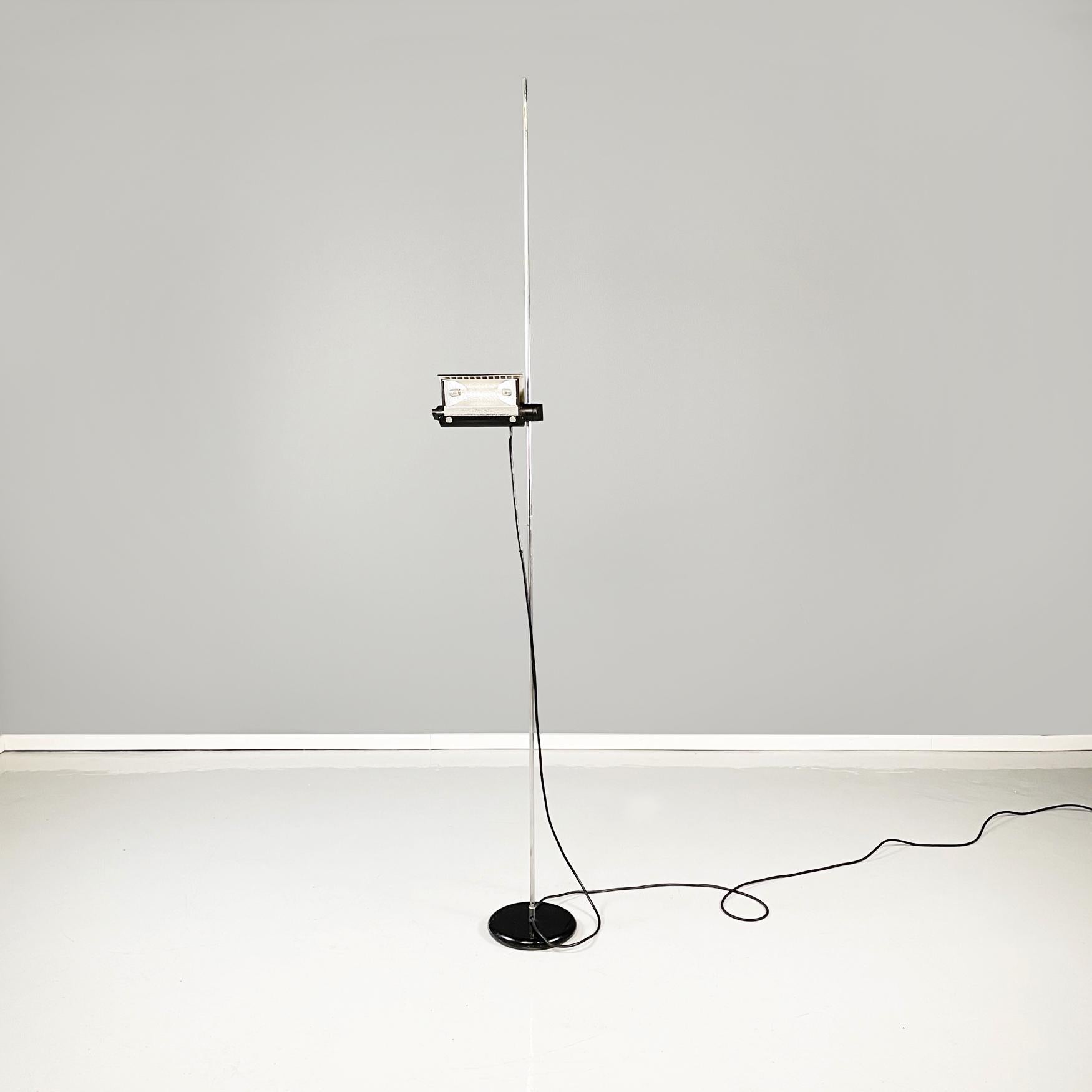 Moderno Lampada da terra regolabile moderna Alogena 626L di Joe Colombo per Oluce, 1970 in vendita