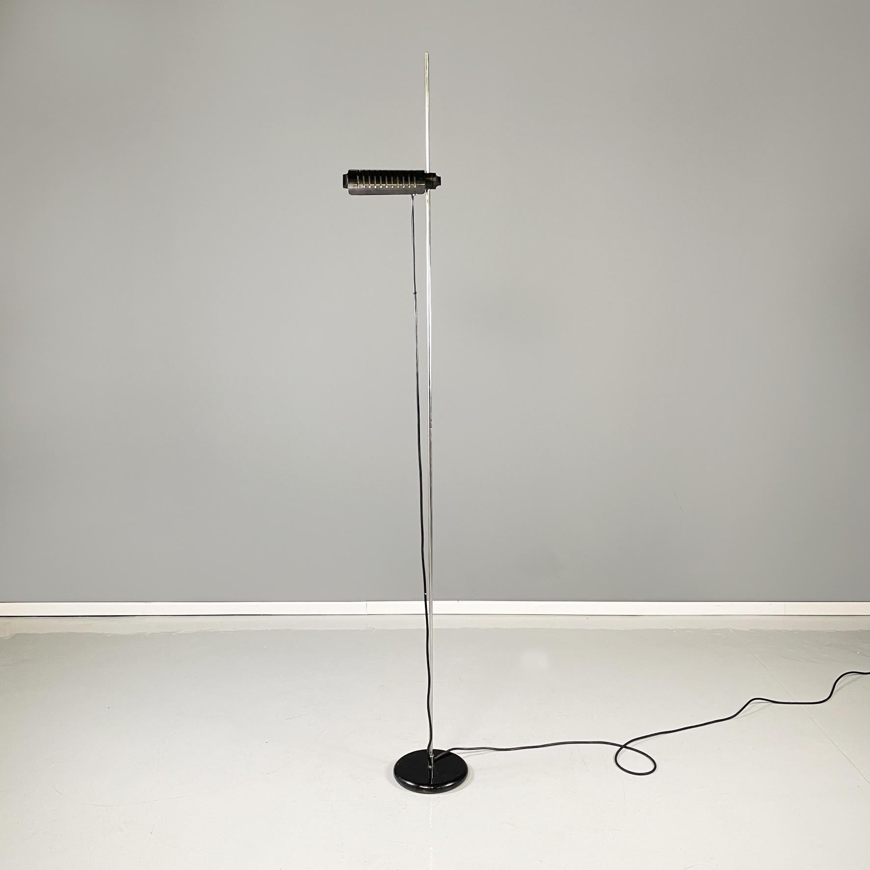 Metal Italian Modern Adjustable Floor Lamp Alogena 626L by Joe Colombo for Oluce, 1970 For Sale