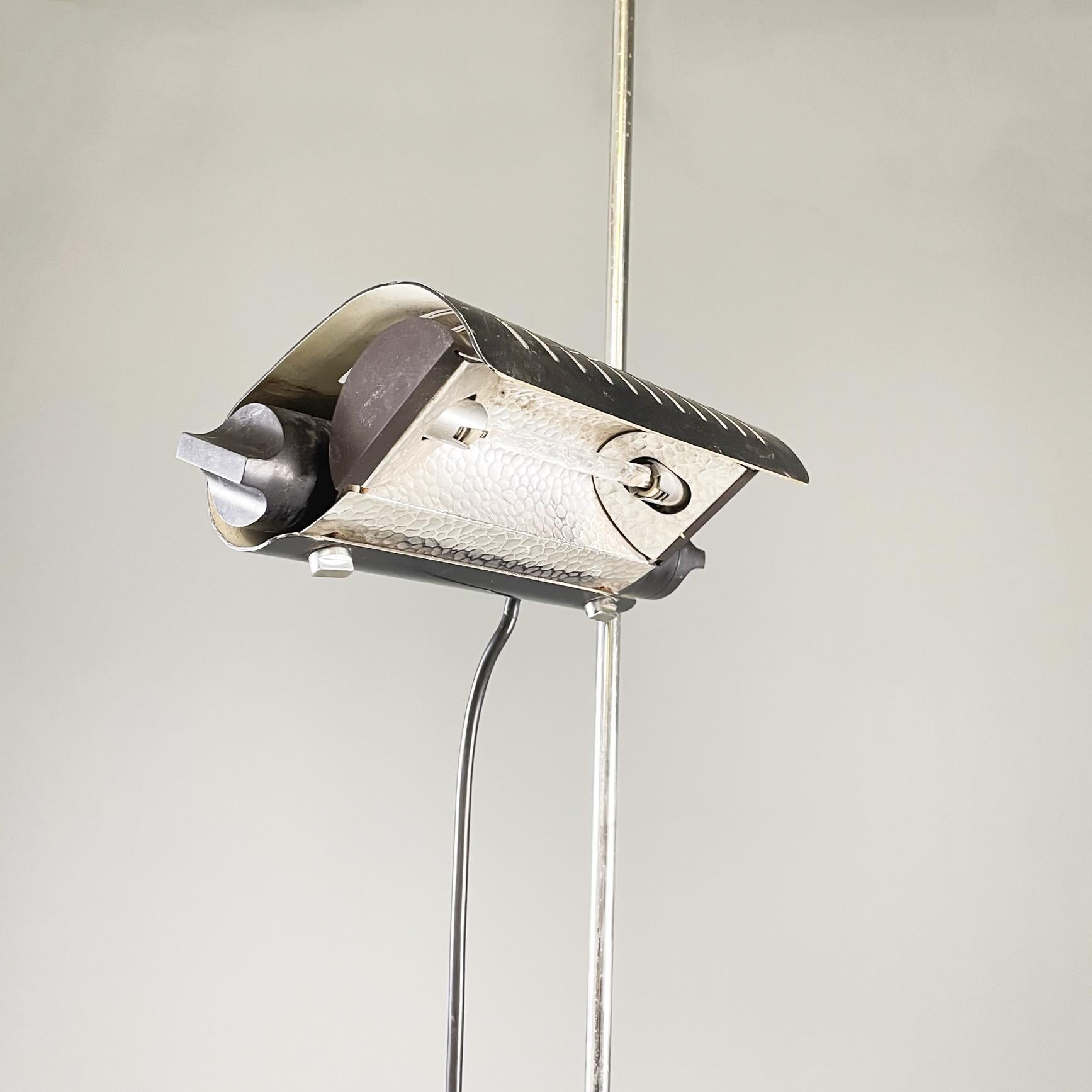 Metallo Lampada da terra regolabile moderna Alogena 626L di Joe Colombo per Oluce, 1970 in vendita