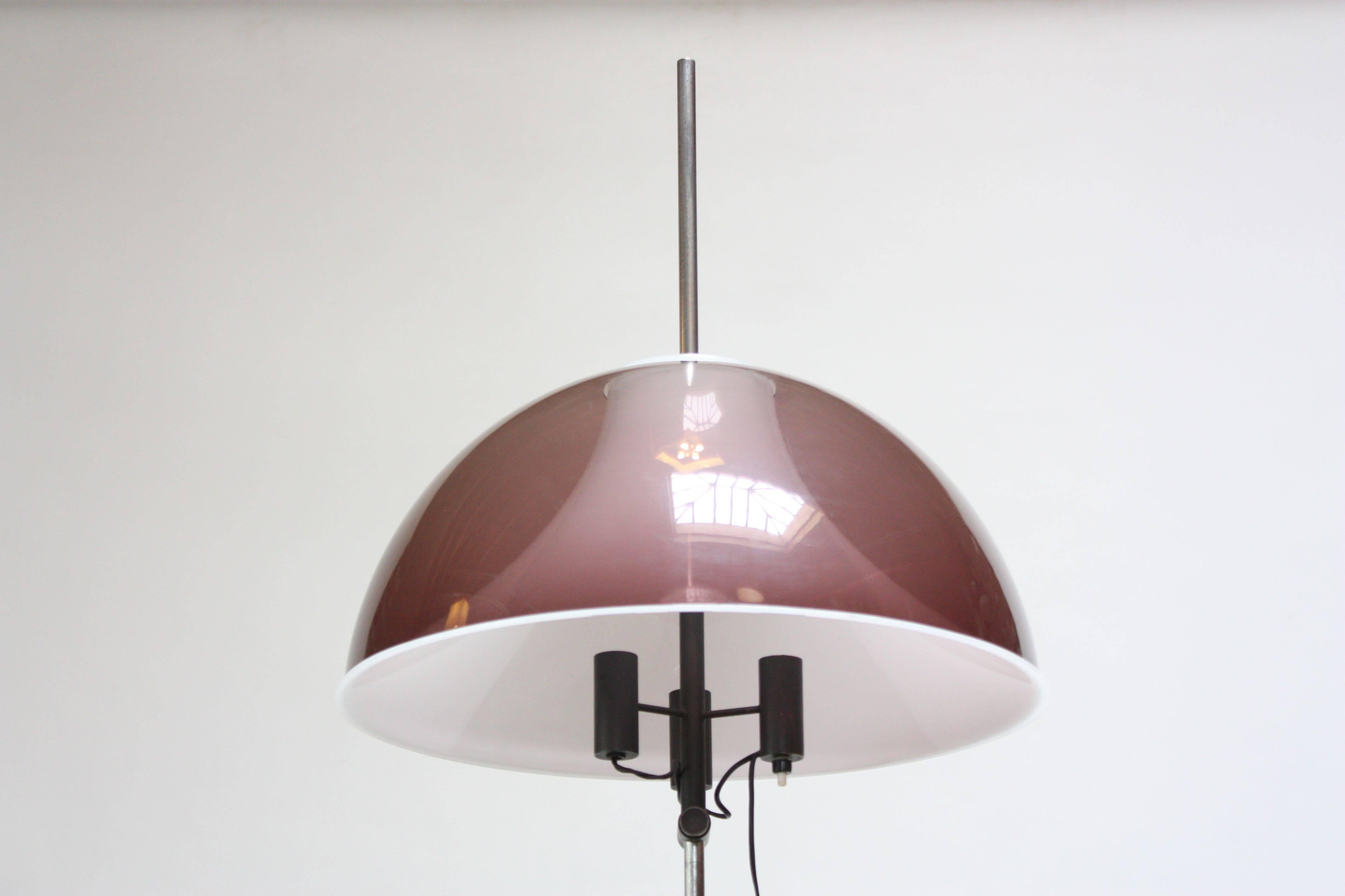 Italian Modern Adjustable Floor Lamp Attributed to Gino Sarfatti For Sale 1