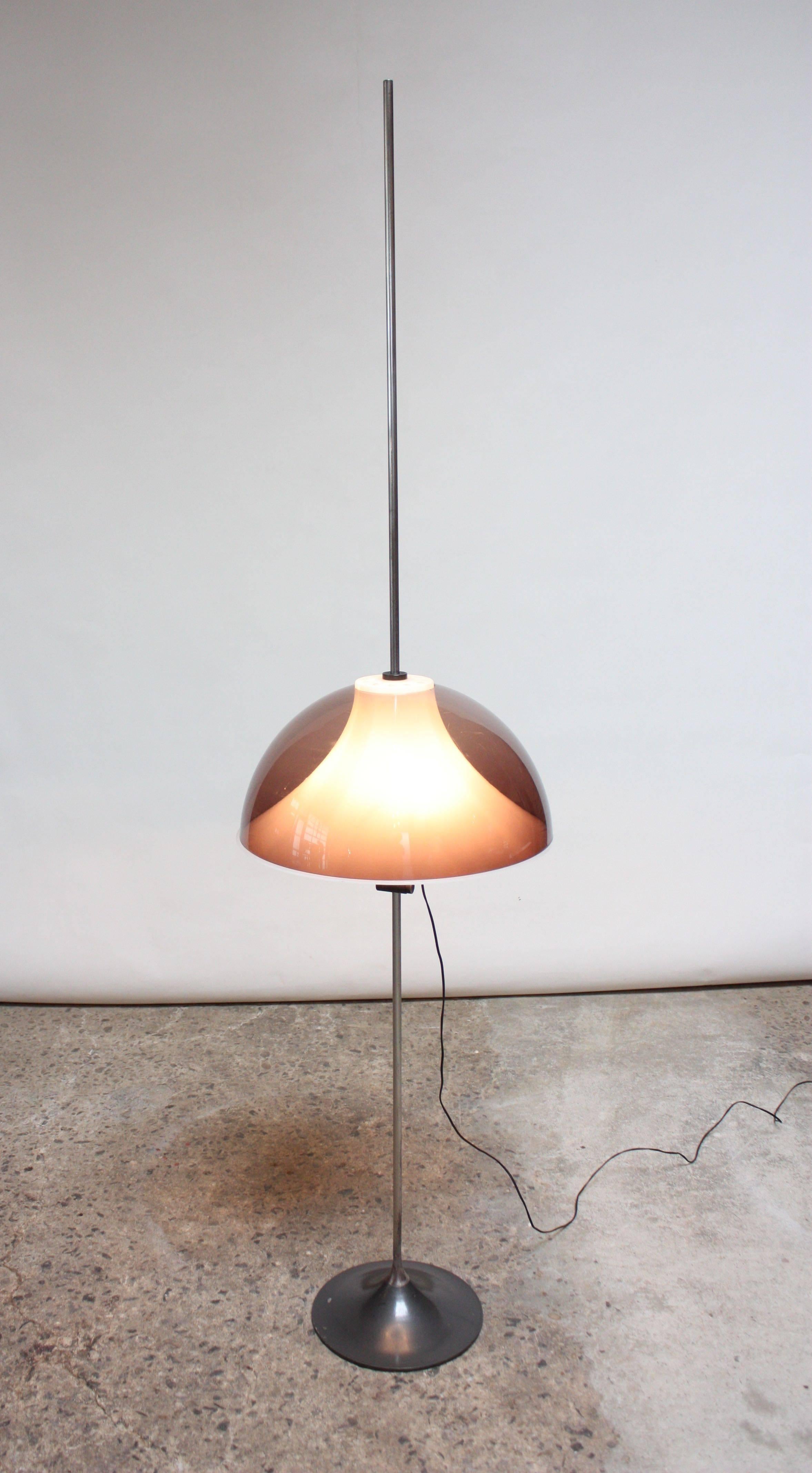Italian Modern Adjustable Floor Lamp Attributed to Gino Sarfatti For Sale 2