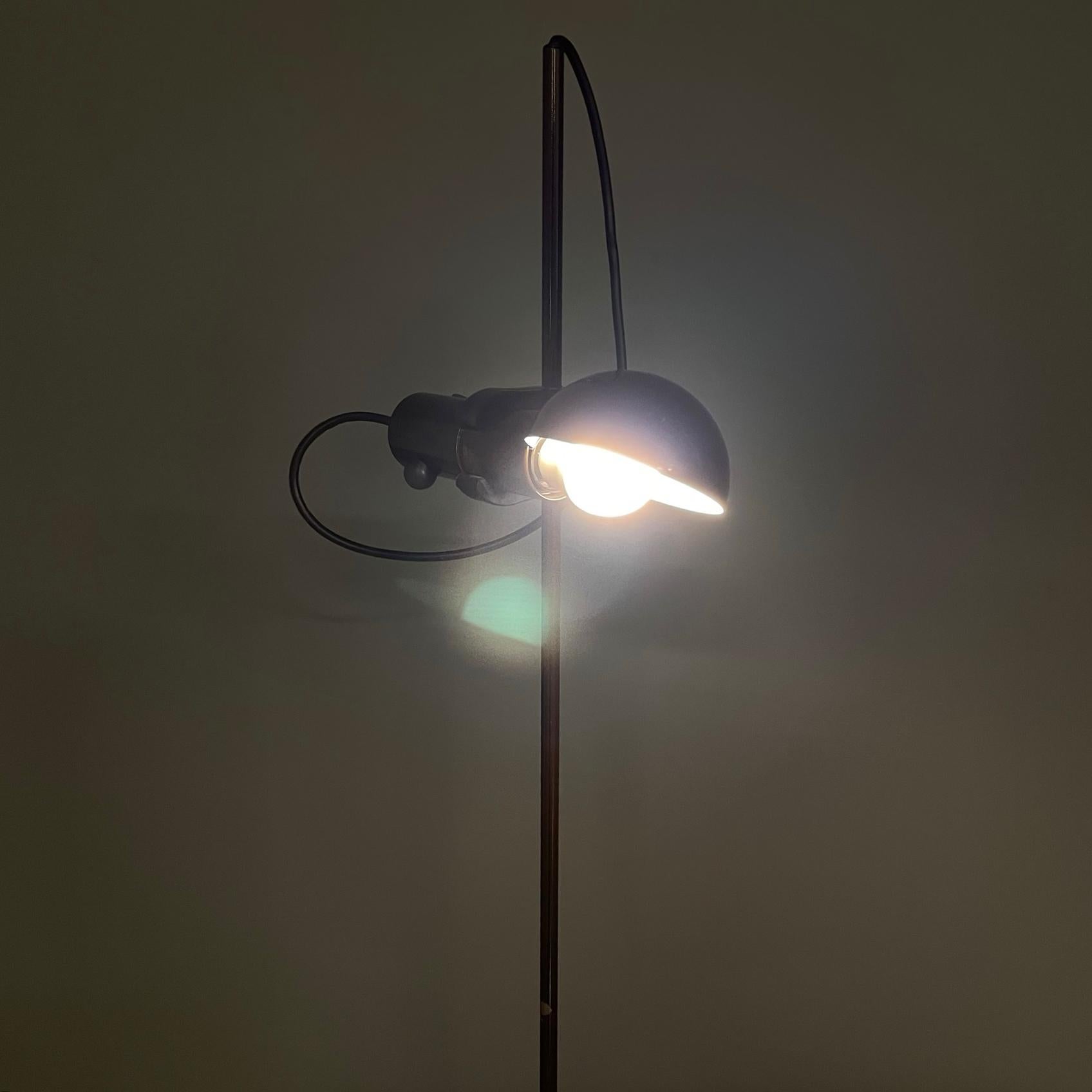 Italian modern Adjustable floor lamp in brown metal by Tronconi, 1970s For Sale 4