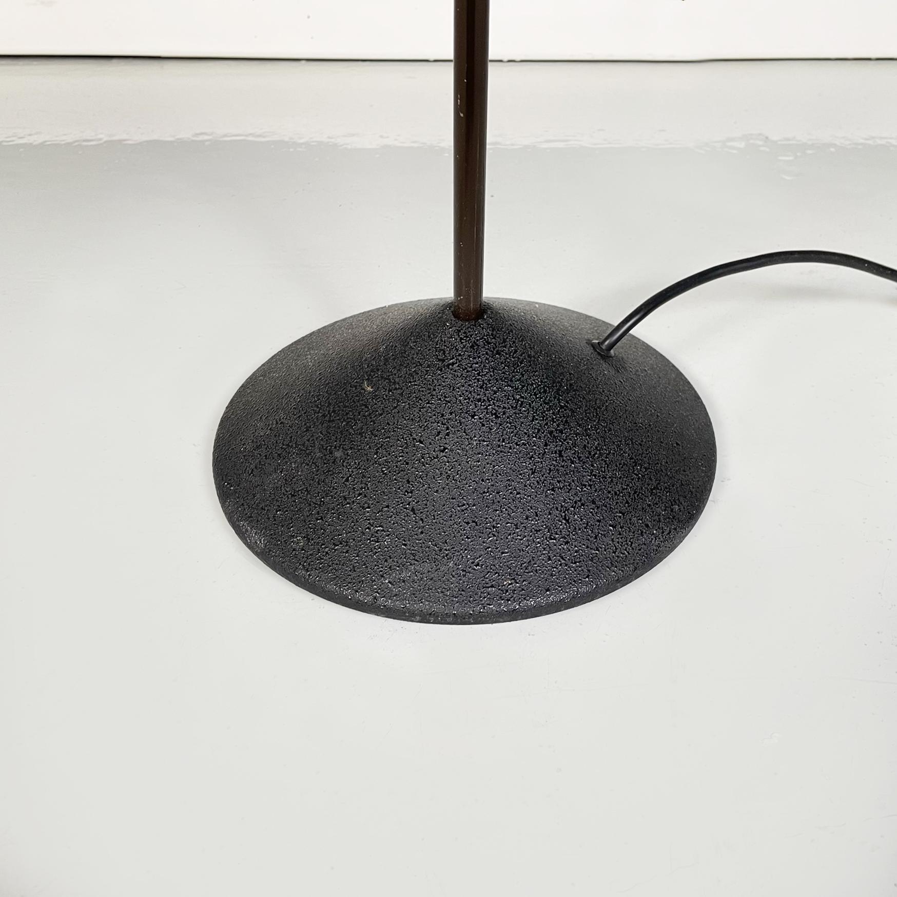 Italian modern Adjustable floor lamp in brown metal by Tronconi, 1970s For Sale 8