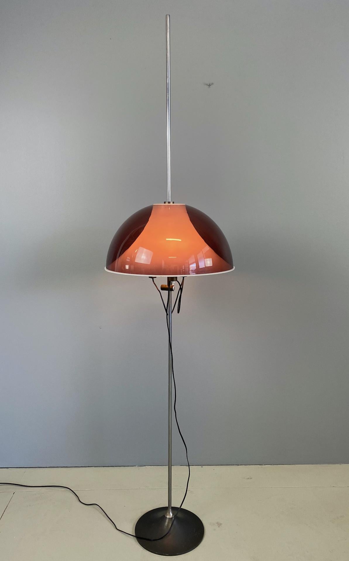 Italian Modern Adjustable Floor Lamp Stilux In Good Condition In Rovereta, SM