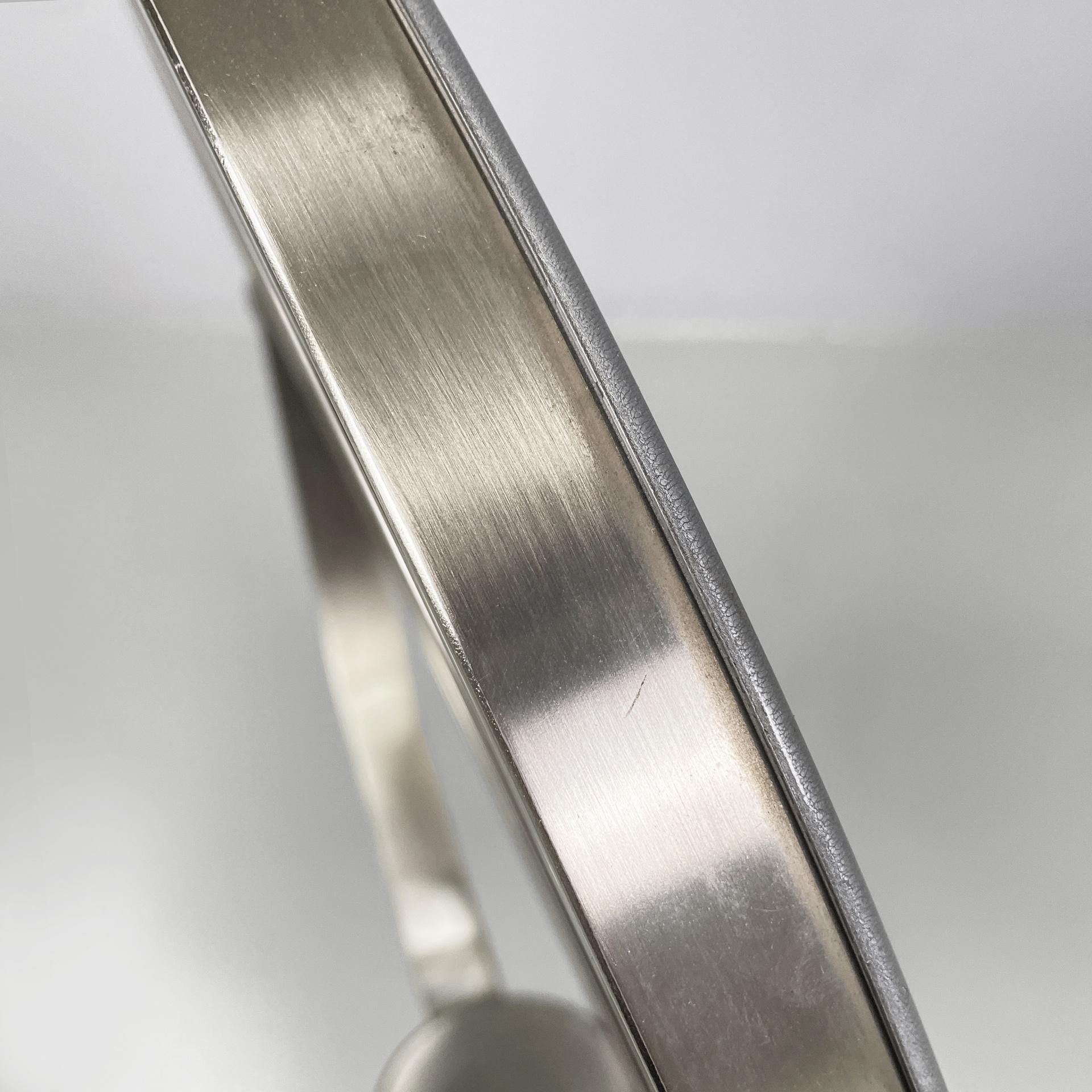 Miroir de table ajustable moderne italien en métal, 1970 en vente 6