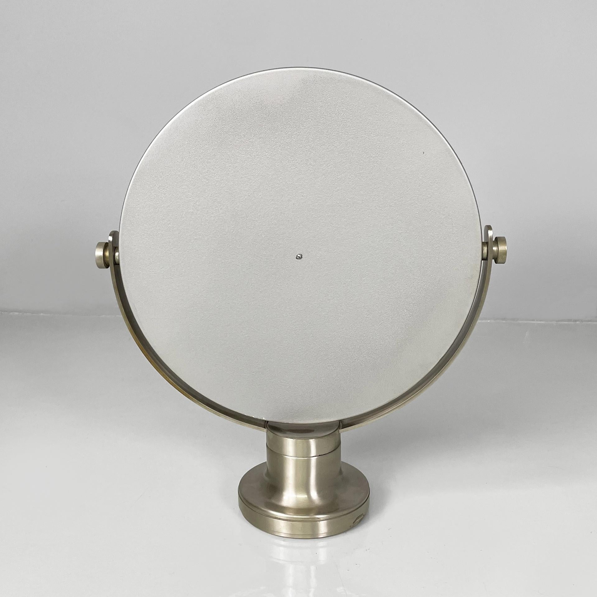 Métal Miroir de table ajustable moderne italien en métal, 1970 en vente