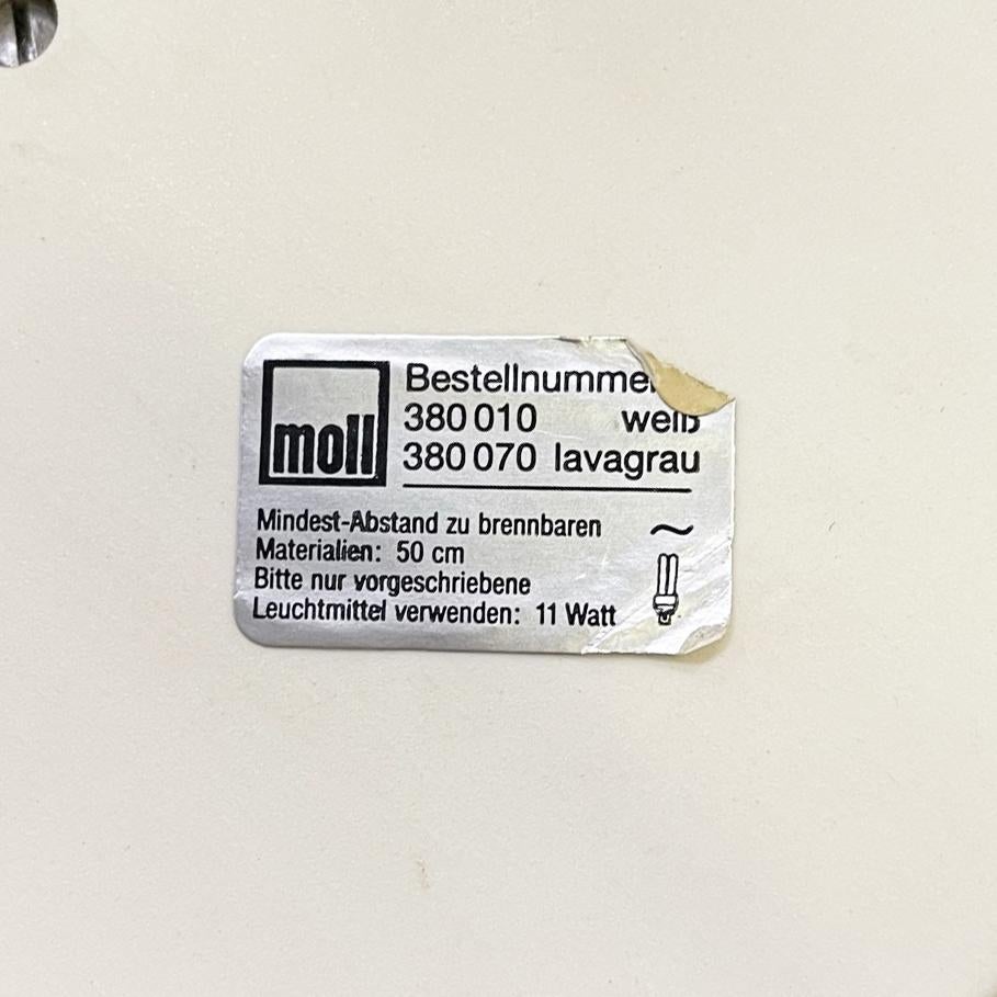 Lampe de bureau moderne italienne réglable en métal blanc avec lampe, années 1980 en vente 11