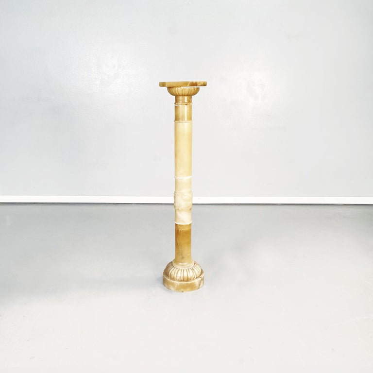 Italian Modern Alabaster Column Finely Worked, 1980-2000s at 1stDibs