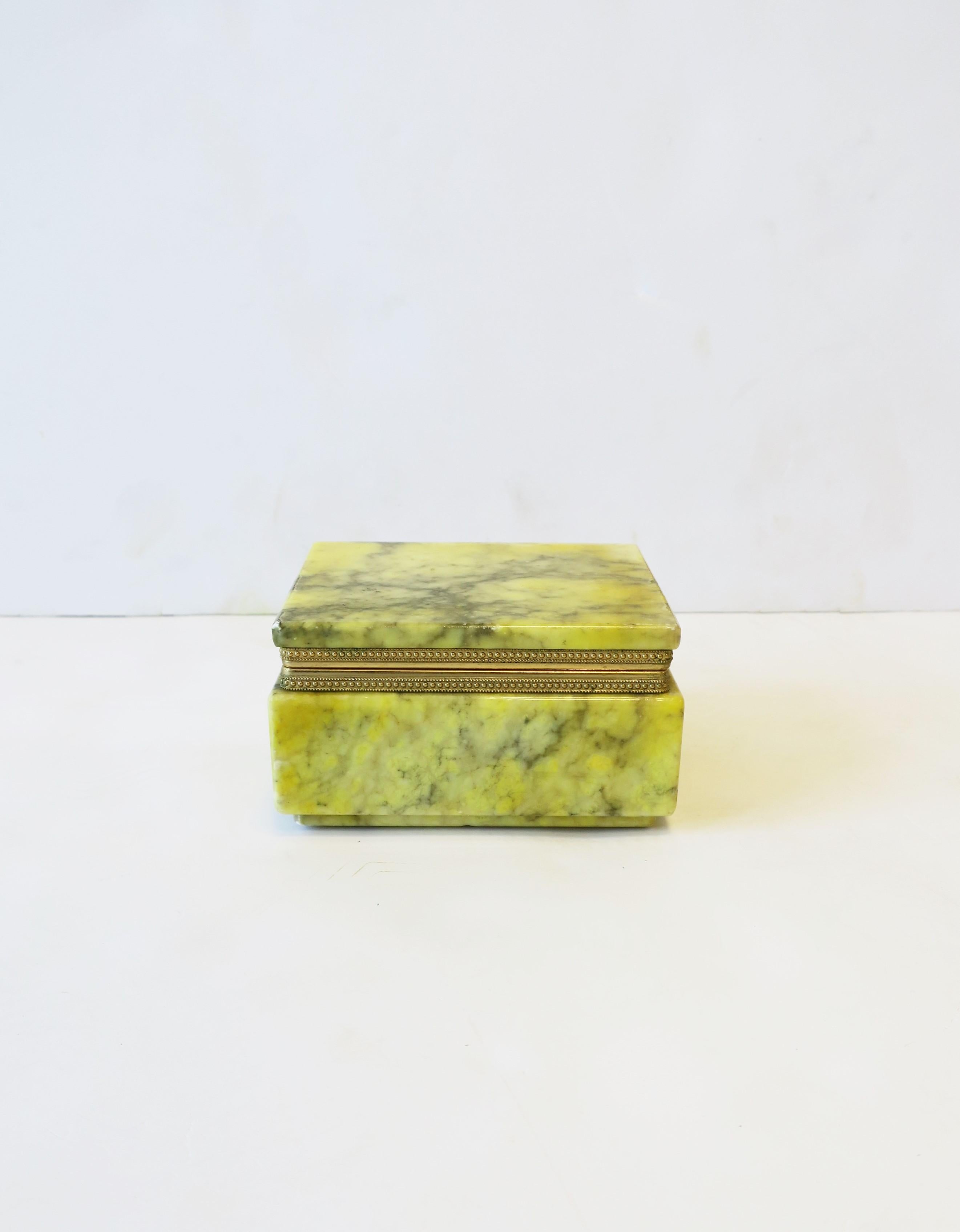 Italian Modern Alabaster Marble Jewelry Box 4