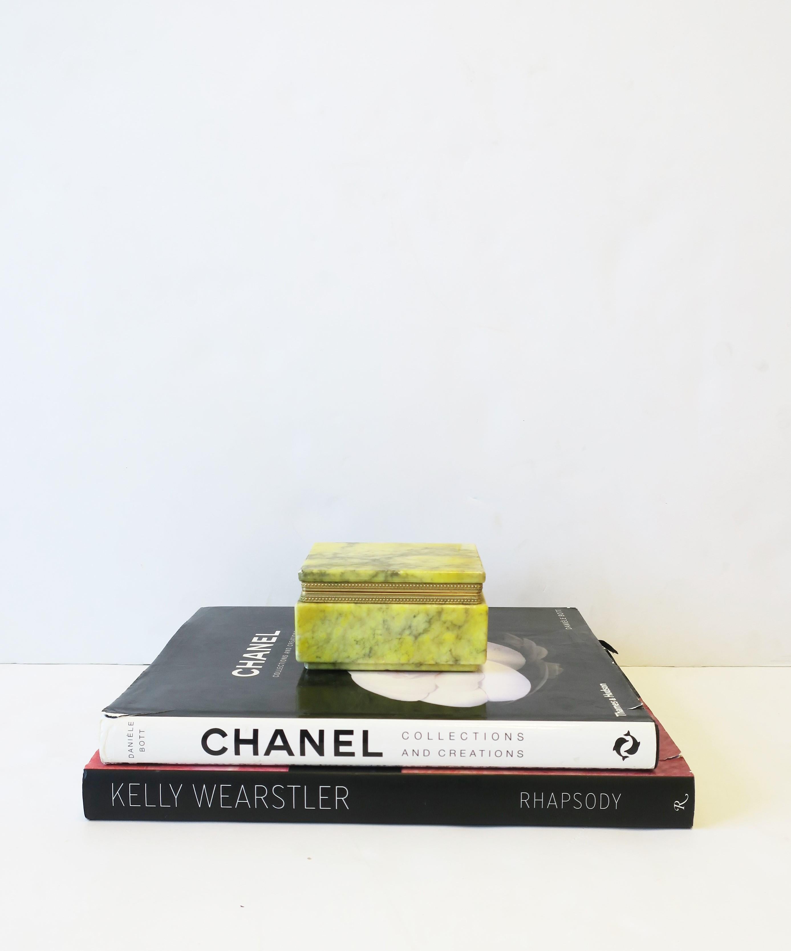 Italian Modern Alabaster Marble Jewelry Box 5