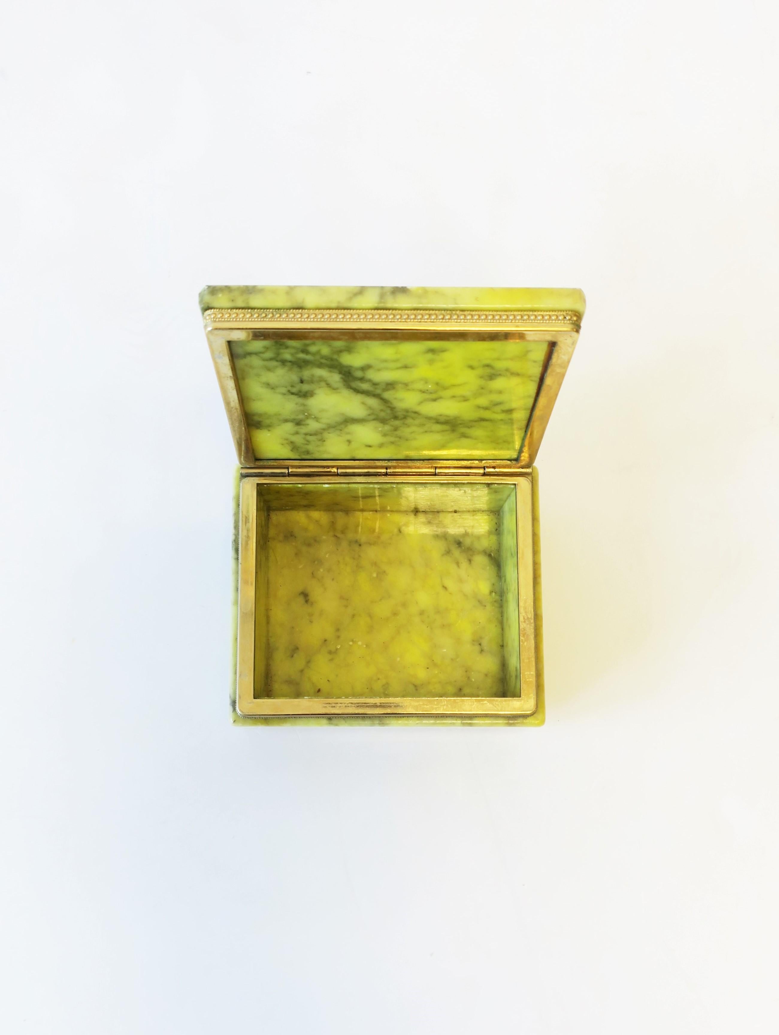 Italian Modern Alabaster Marble Jewelry Box 3