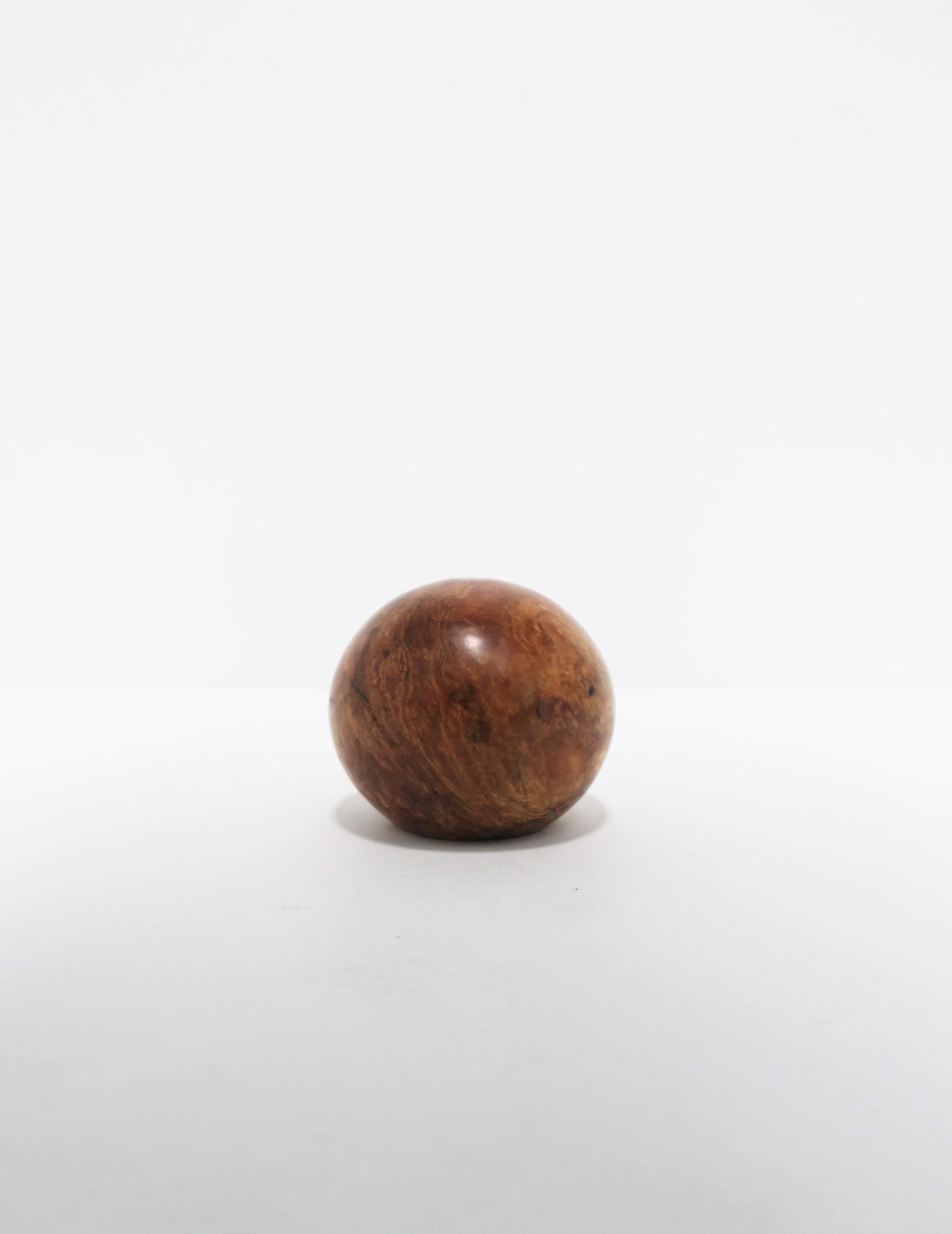 brown marble ball