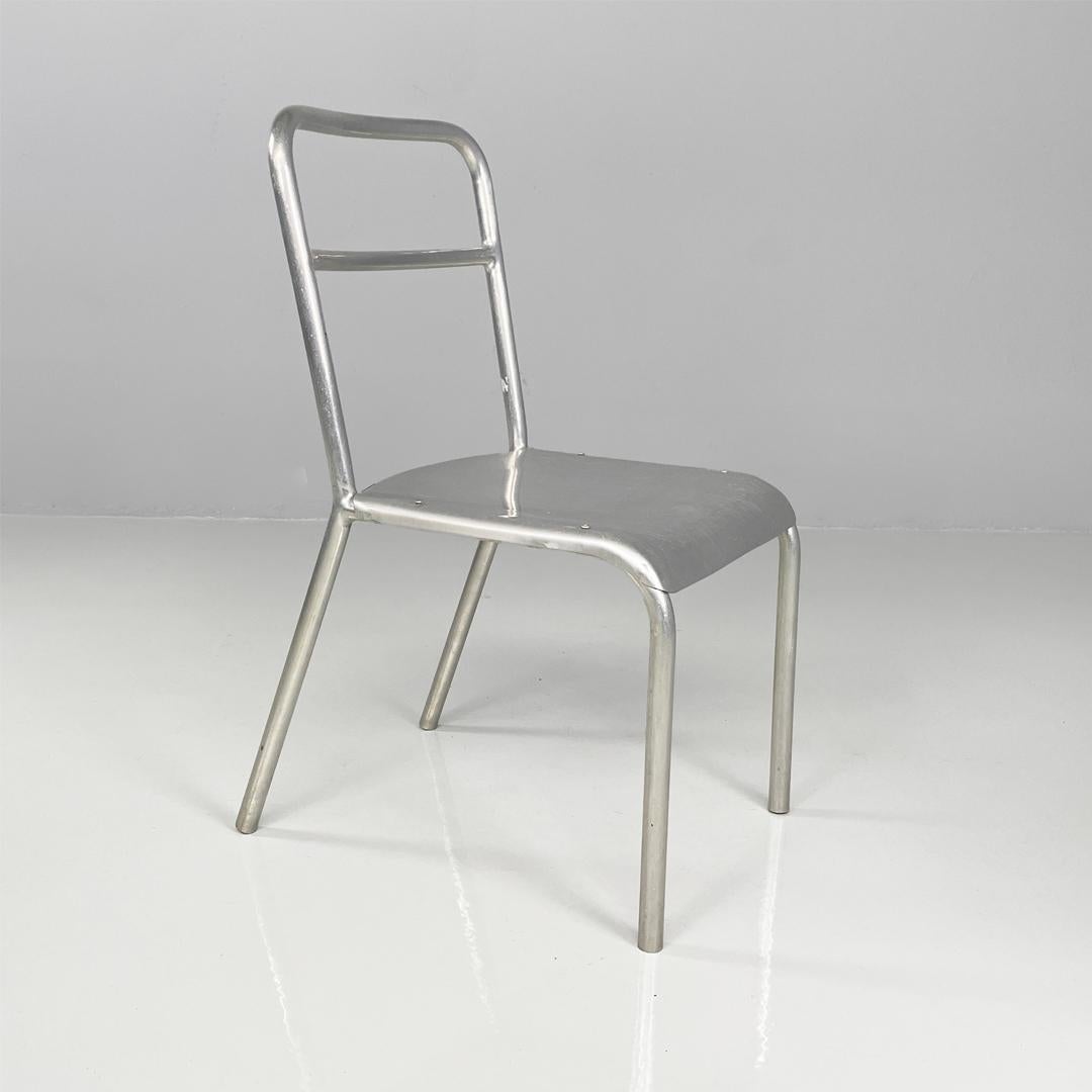 Sedie italiane moderne in alluminio, anni '70 in vendita 3
