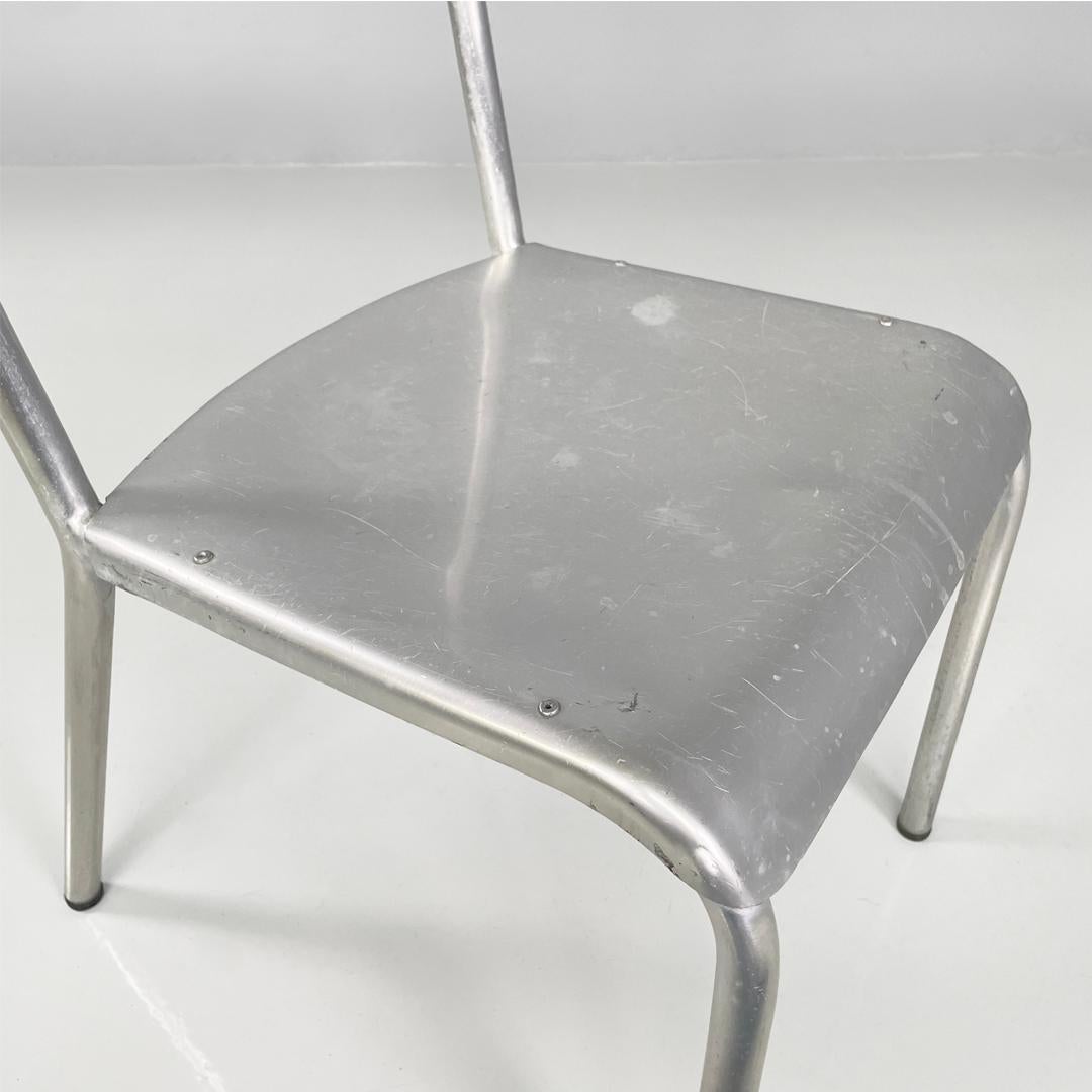 Sedie italiane moderne in alluminio, anni '70 in vendita 6