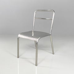 Chaises modernes italiennes en aluminium, 1970