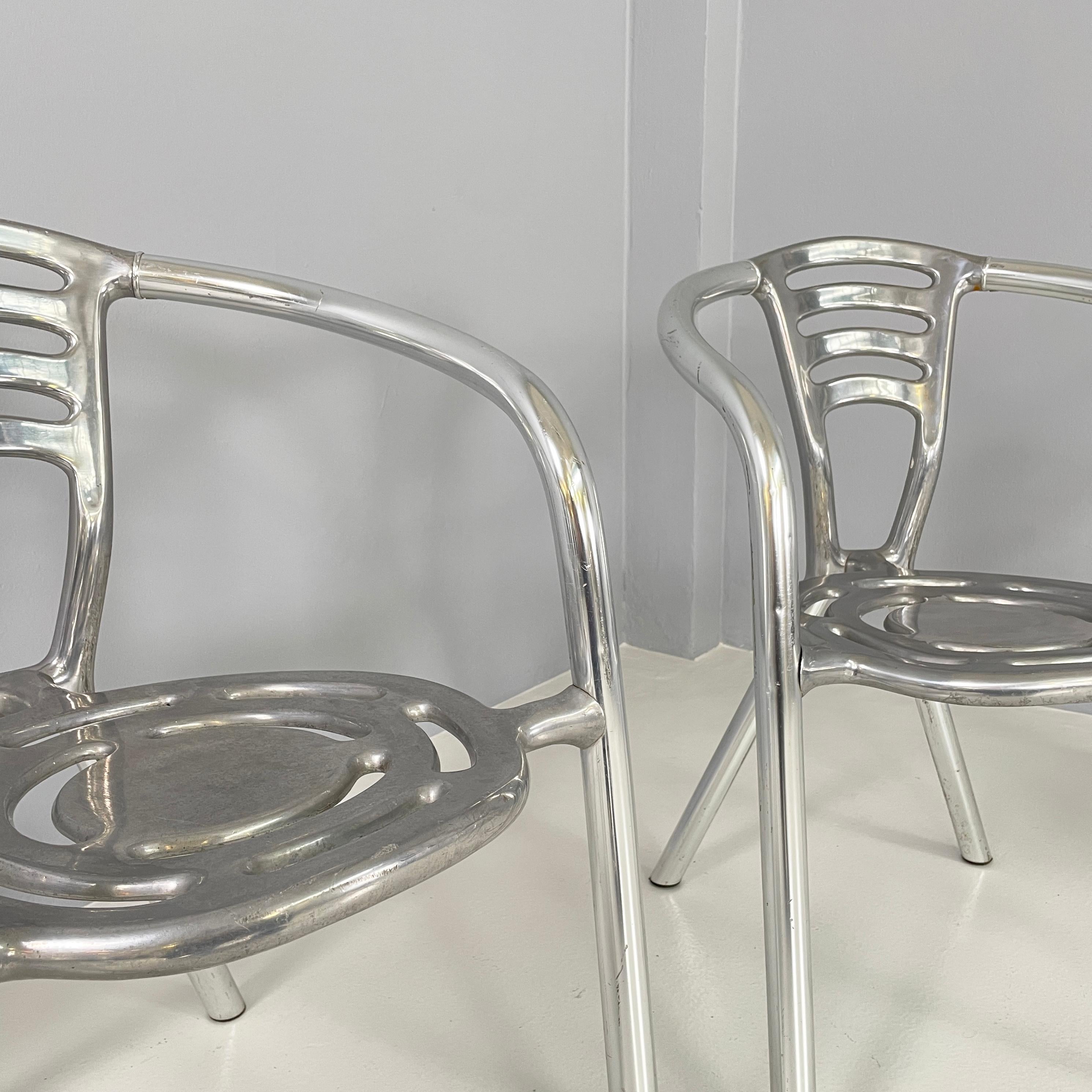 Italian modern Aluminum chairs Boulevard by Porsche for Ycami, 1990s 5