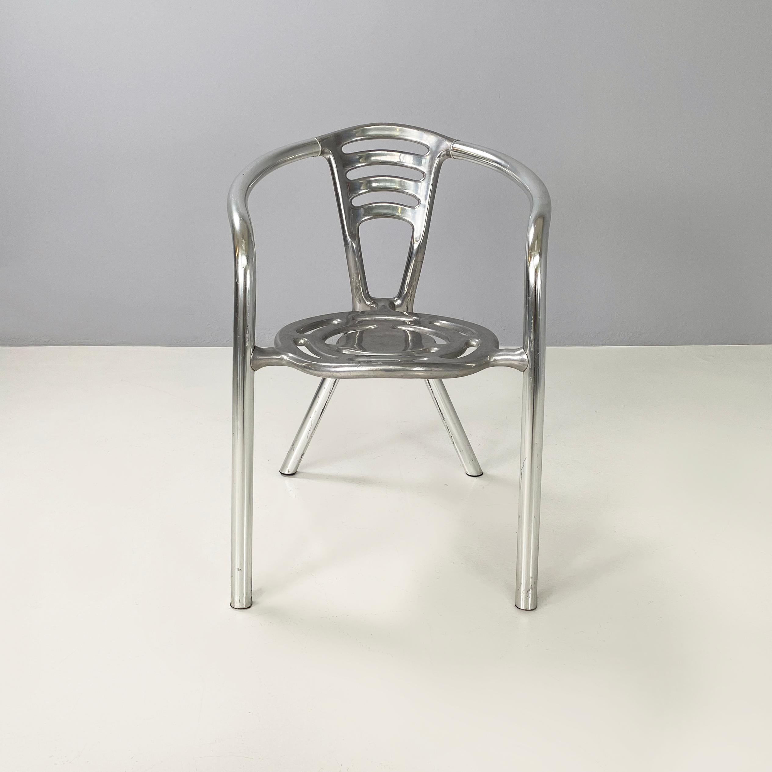 Modern Italian modern Aluminum chairs Boulevard by Porsche for Ycami, 1990s