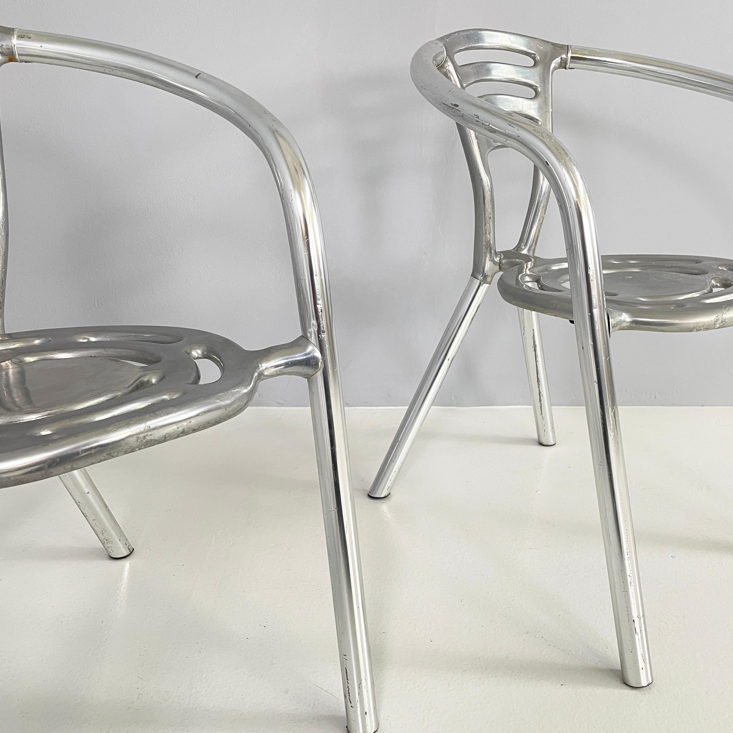 Italian modern Aluminum chairs Boulevard by Porsche for Ycami, 1990s 3