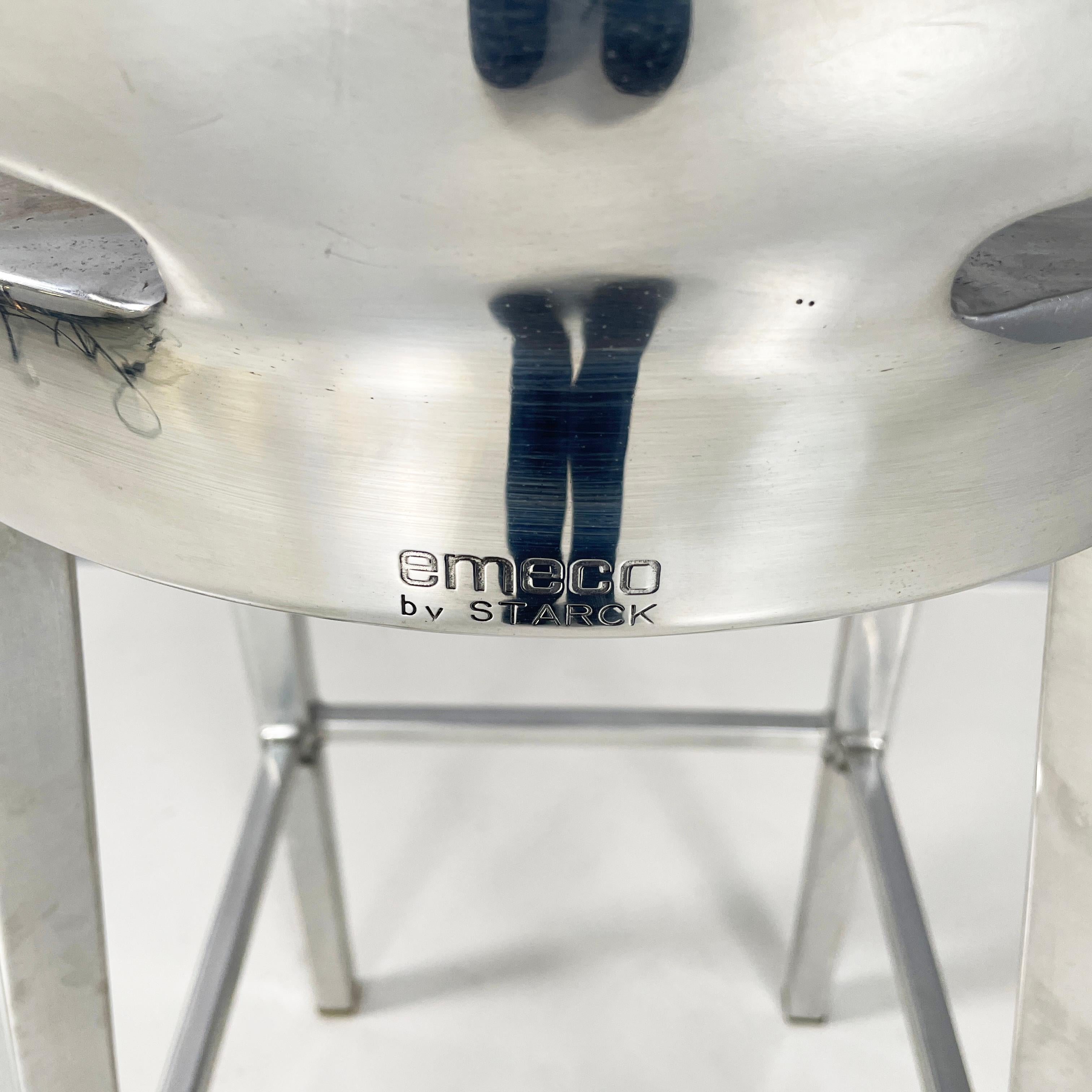Italian modern Aluminum high bar stool Kong by Philippe Starck for Emeco, 2000s For Sale 12