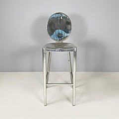 Italian modern aluminum high bar stool Kong by Philippe Starck for Emeco, 2000s