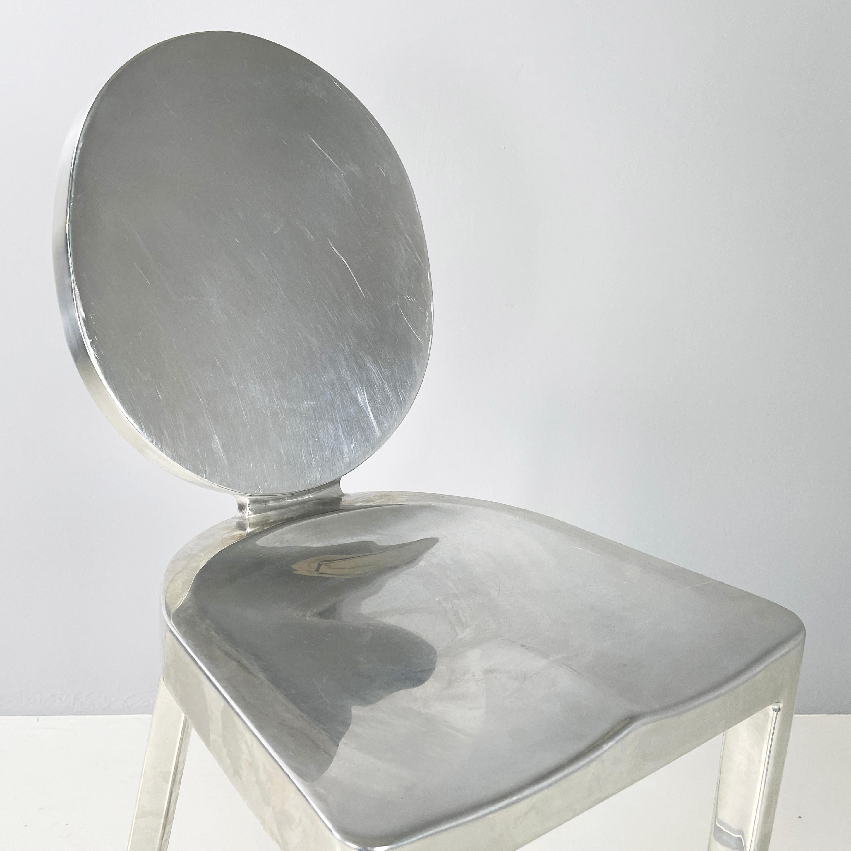 Italian modern Aluminum high bar stool Kong by Philippe Starck for Emeco, 2000s For Sale 1