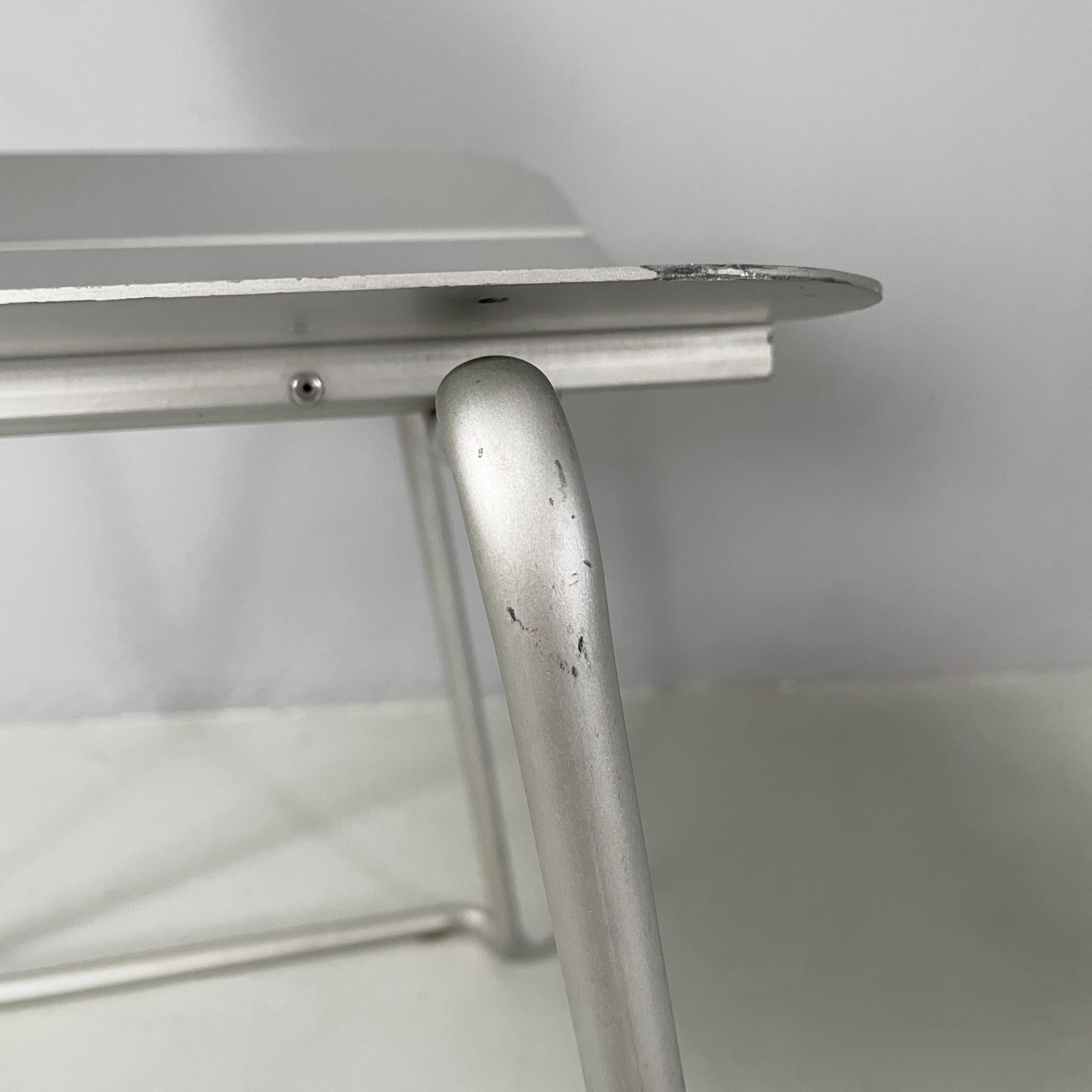 Italian modern aluminum stackable chairs by Tanzi, 1980s 9