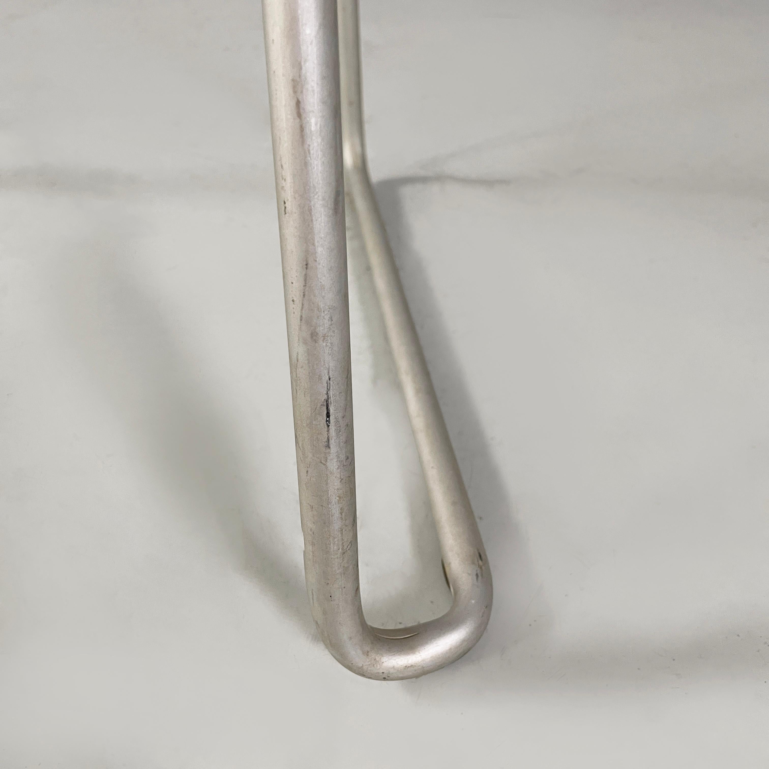 Italian modern aluminum stackable chairs by Tanzi, 1980s 10