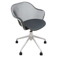 Italian Modern Antonio Citterio for B&B Italia Iuta Swivel Desk Task Chair, Gray