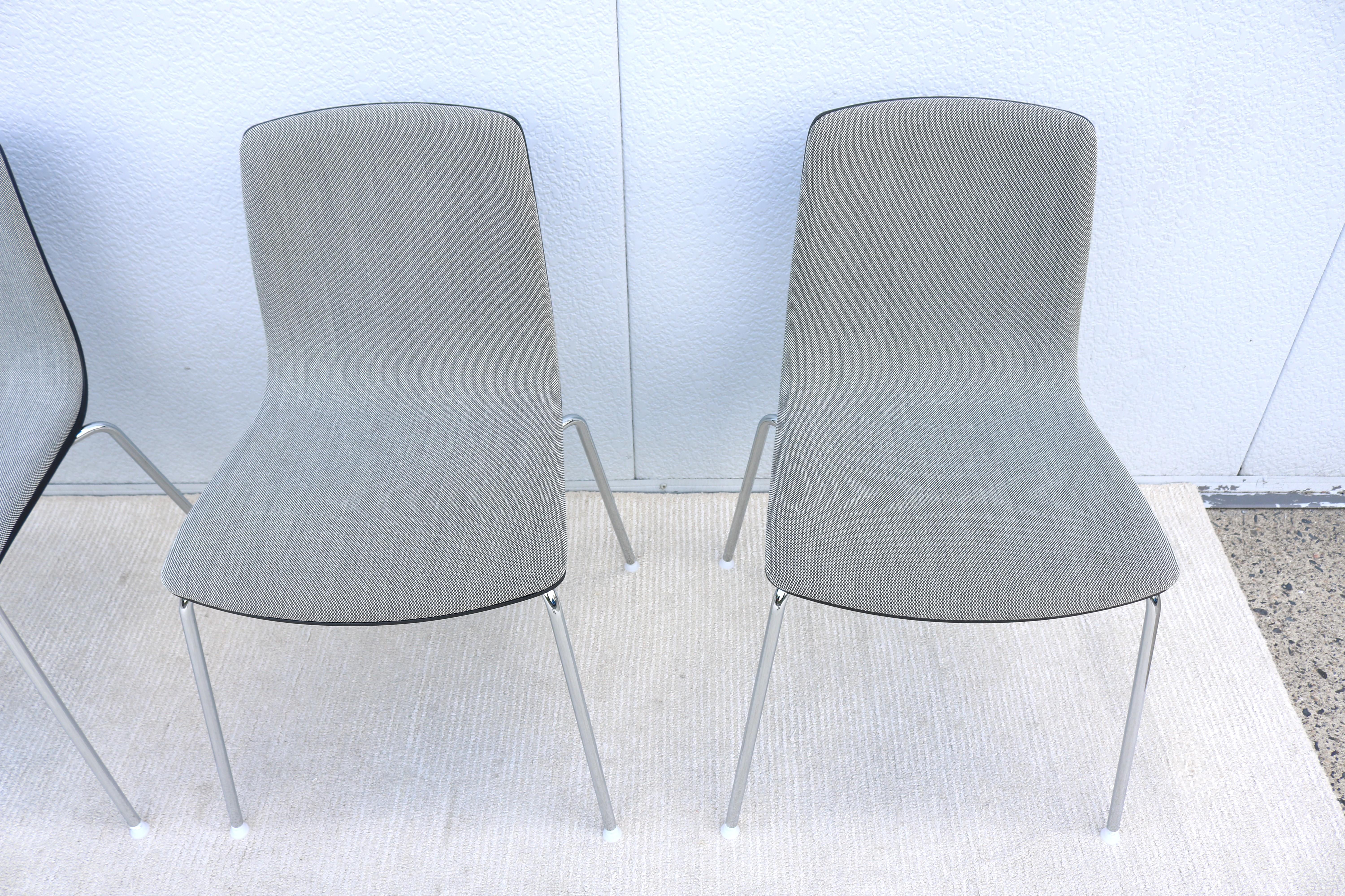 Italian Modern Antti Kotilainen for Arper Aava Stackable Dining Chairs, Set of 4 For Sale 5