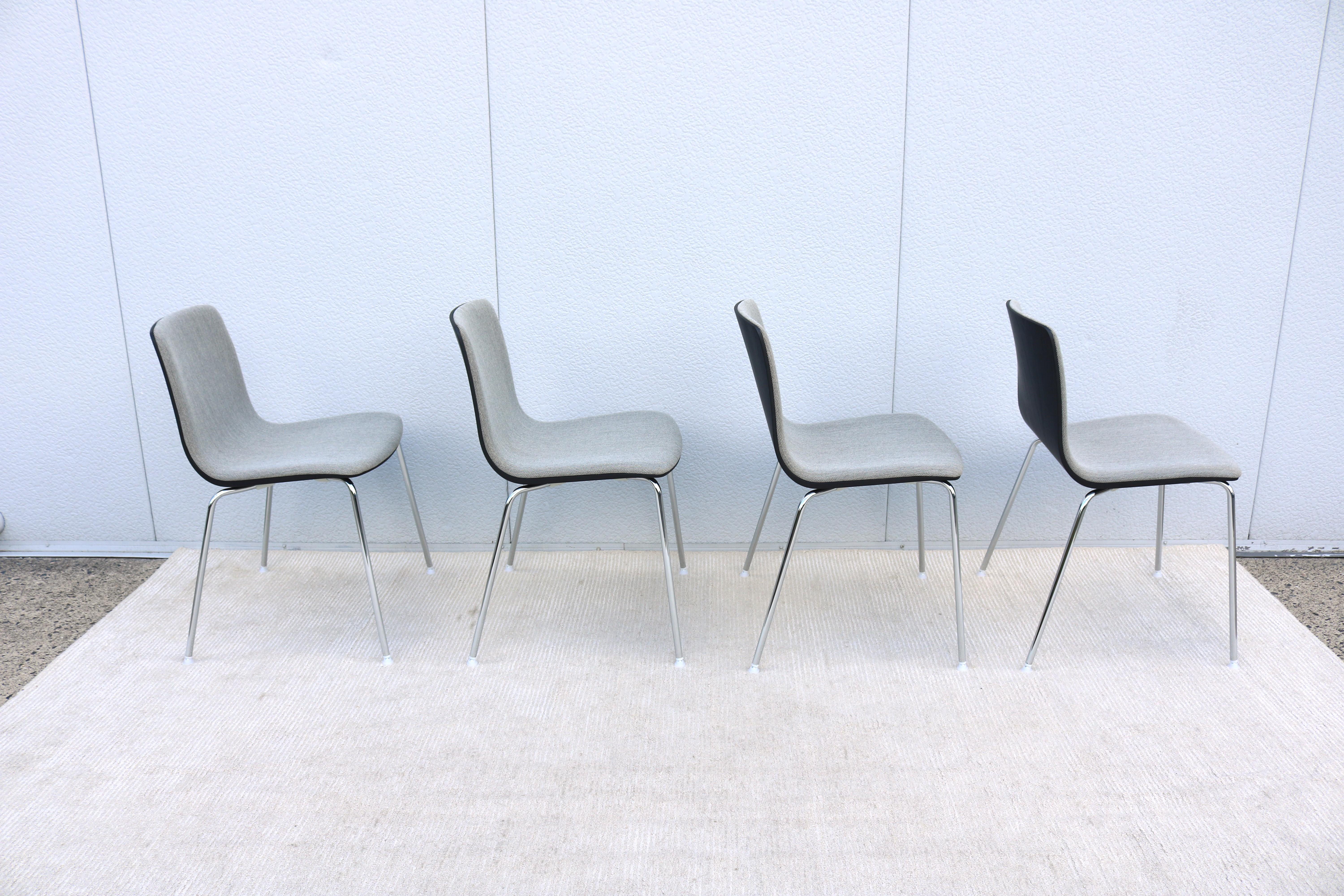 Italian Modern Antti Kotilainen for Arper Aava Stackable Dining Chairs, Set of 4 For Sale 2