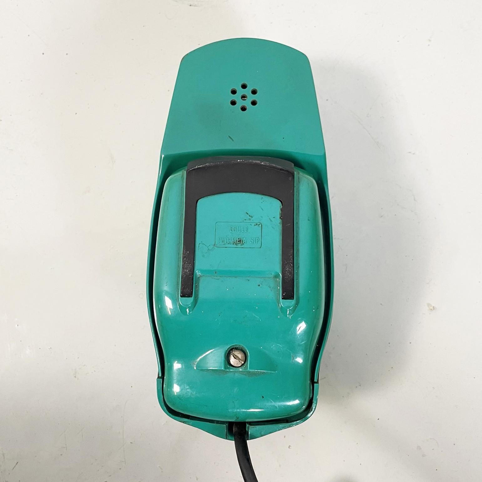 Italian Modern Aqua Green Telephone Grillo by Zanuso Sapper for Siemens, 1965 2