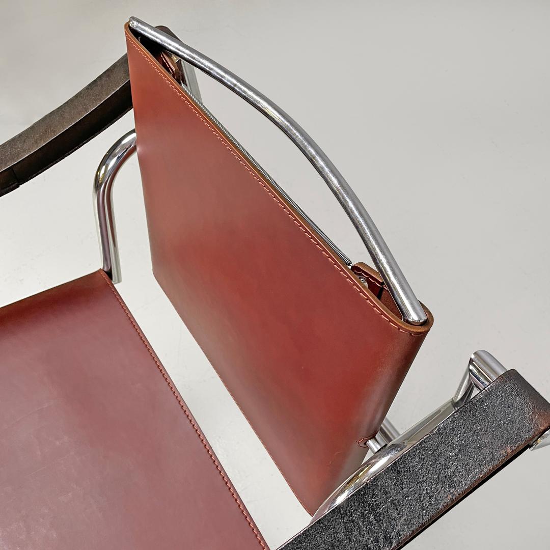 Moderner italienischer Sessel LC1 von Le Corbusier Jeanneret Perriand für Cassina, 1970er Jahre im Angebot 1