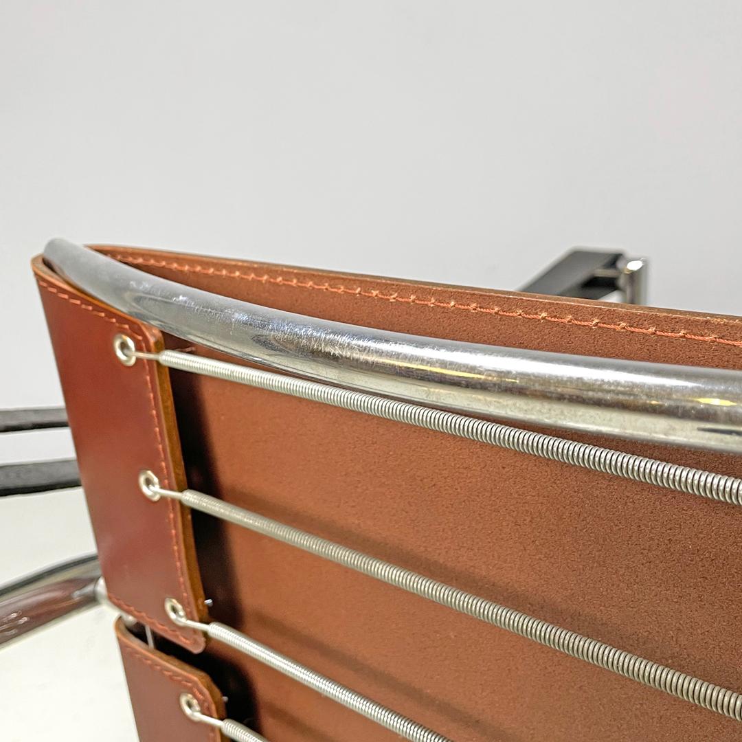 Moderner italienischer Sessel LC1 von Le Corbusier Jeanneret Perriand für Cassina, 1970er Jahre im Angebot 2