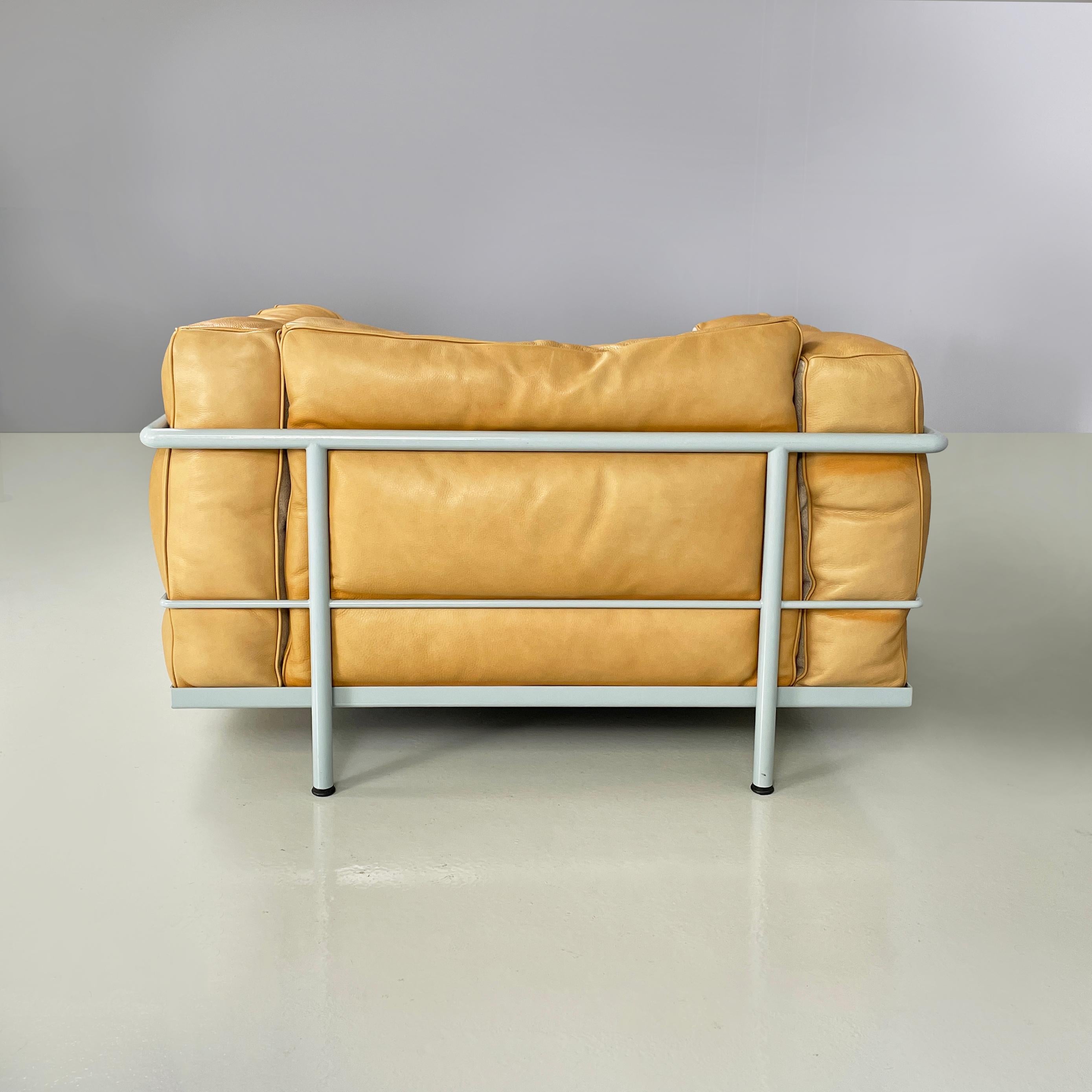 Contemporary Italian modern Armchair LC3 by Le Corbusier Jeanneret Perriand for Cassina 2008 For Sale