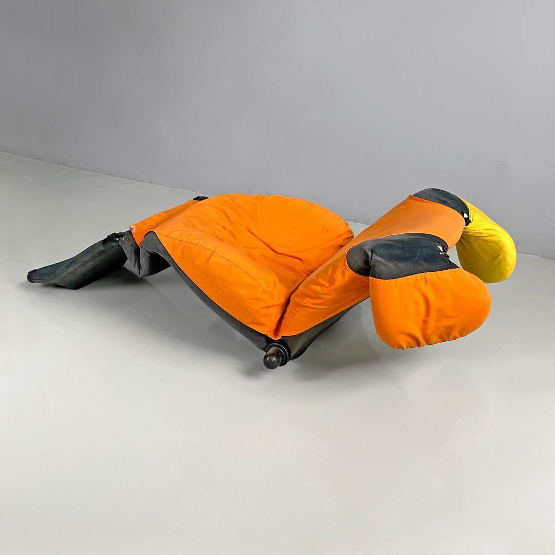 Moderner italienischer moderner Sessel oder Chaiselongue Wink Toshiyuki Kita für Cassina, 1980er Jahre im Angebot 13