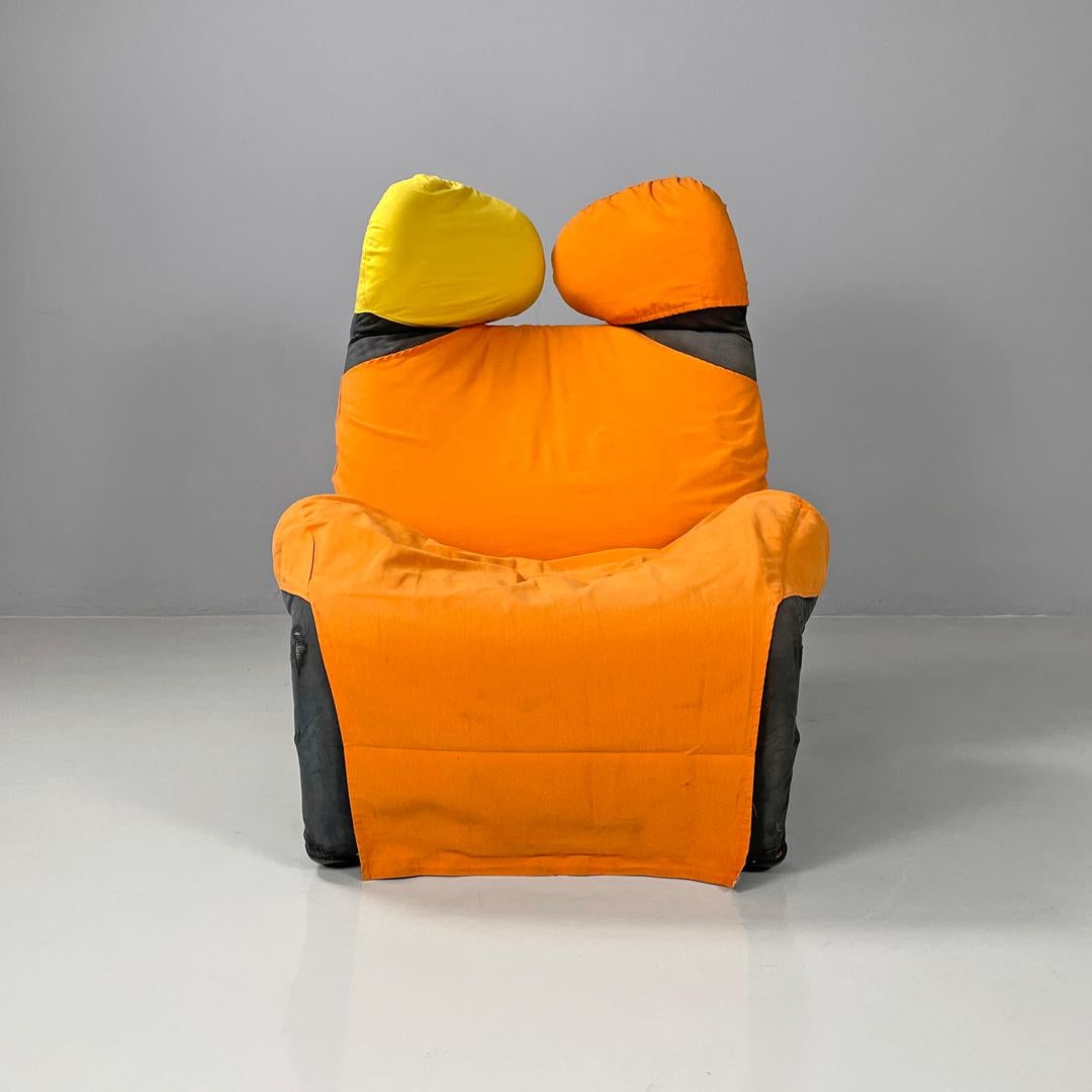 Moderner italienischer moderner Sessel oder Chaiselongue Wink Toshiyuki Kita für Cassina, 1980er Jahre (Italienisch) im Angebot