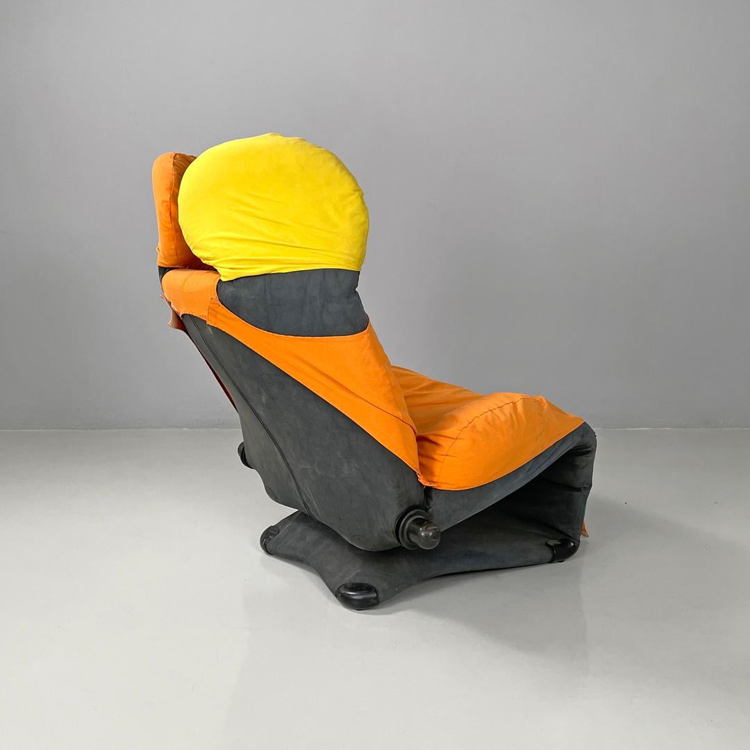 Moderner italienischer moderner Sessel oder Chaiselongue Wink Toshiyuki Kita für Cassina, 1980er Jahre (Ende des 20. Jahrhunderts) im Angebot
