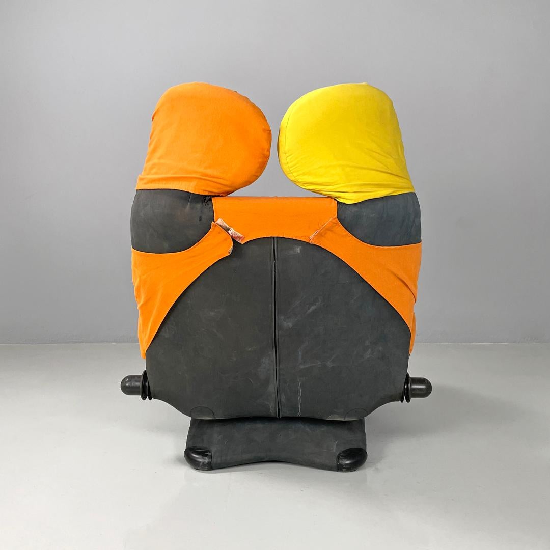 Moderner italienischer moderner Sessel oder Chaiselongue Wink Toshiyuki Kita für Cassina, 1980er Jahre (Stoff) im Angebot