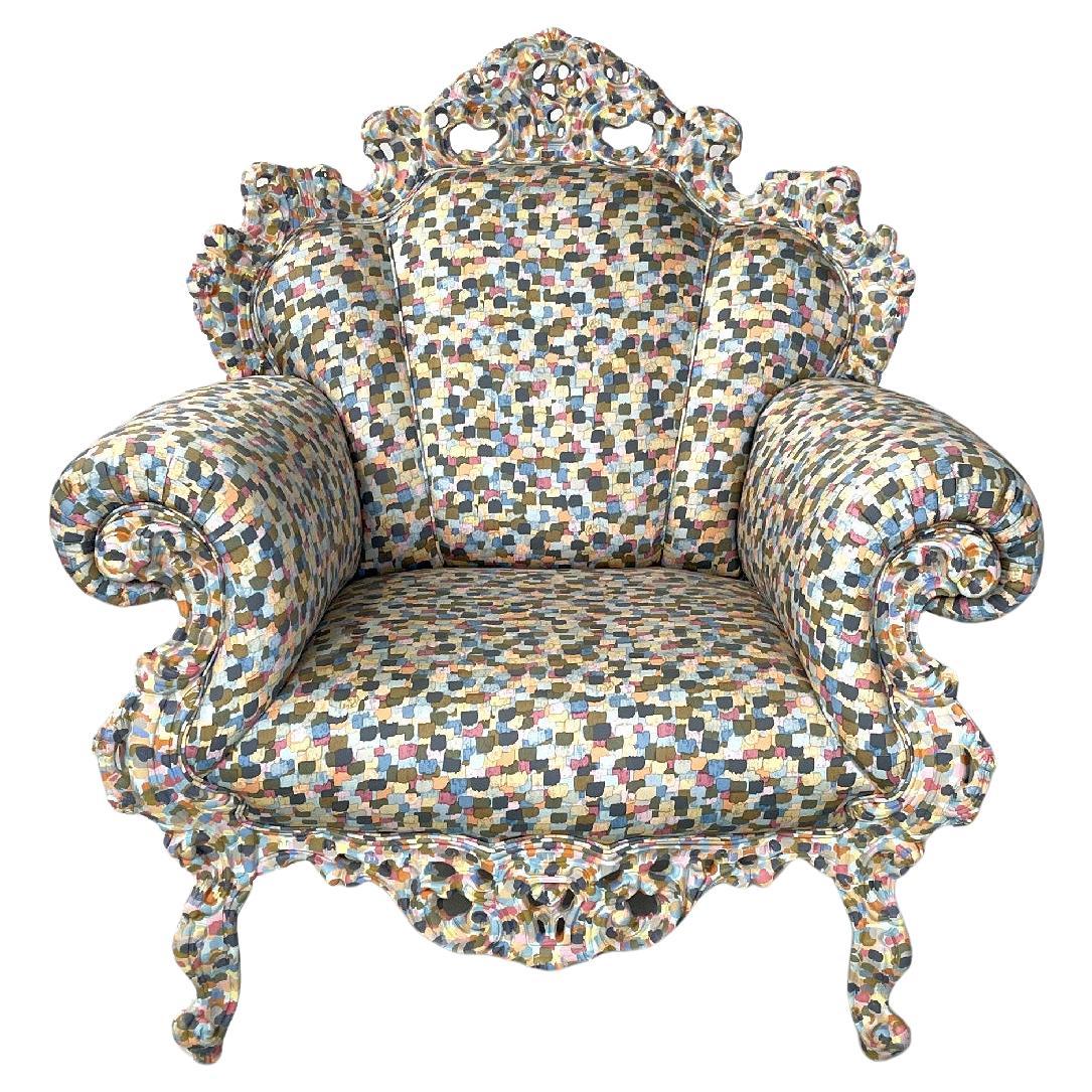 Italian modern armchair Proust by Alessandro Mendini for Cappellini, 1990s For Sale