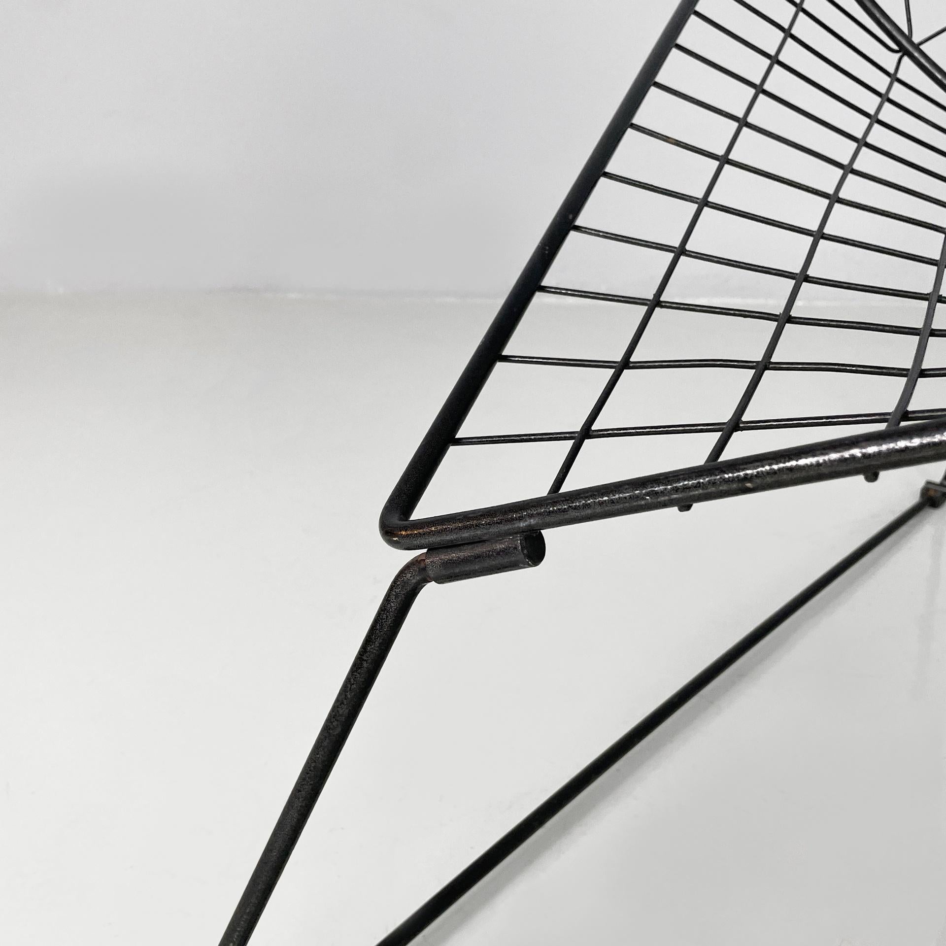 Italian modern armchairs in black metal, 1990s For Sale 6