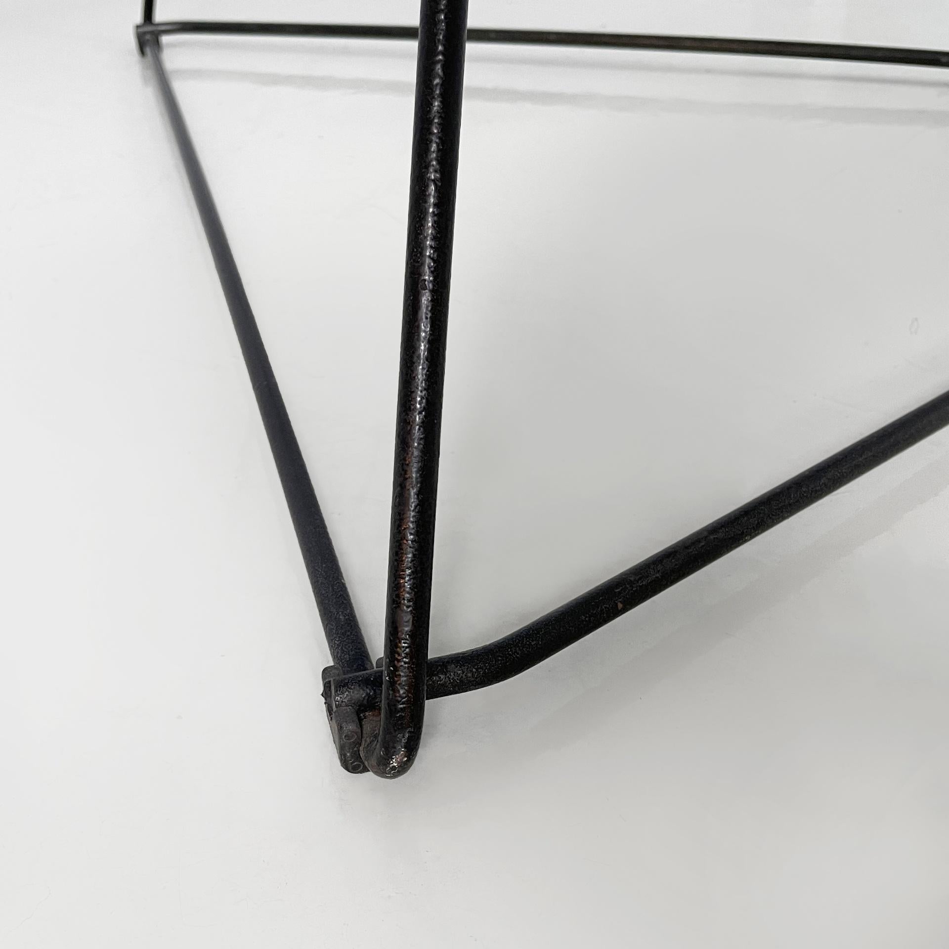 Italian modern armchairs in black metal, 1990s For Sale 7