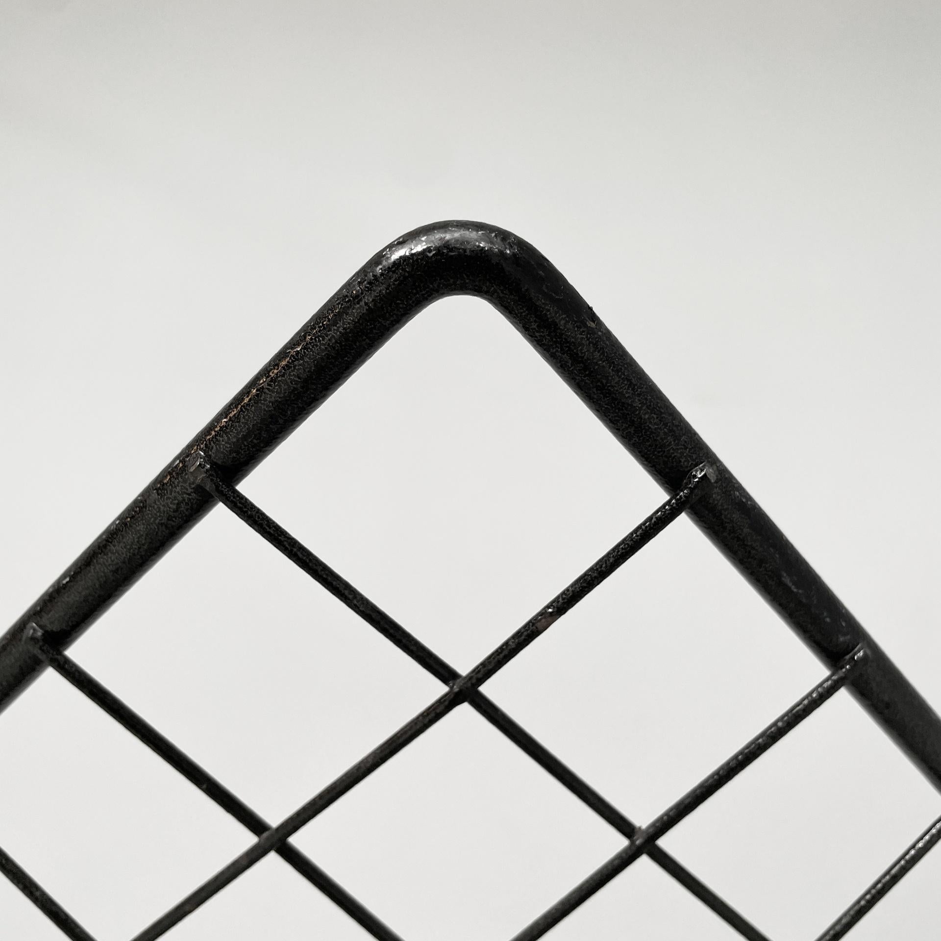 Italian modern armchairs in black metal, 1990s For Sale 2