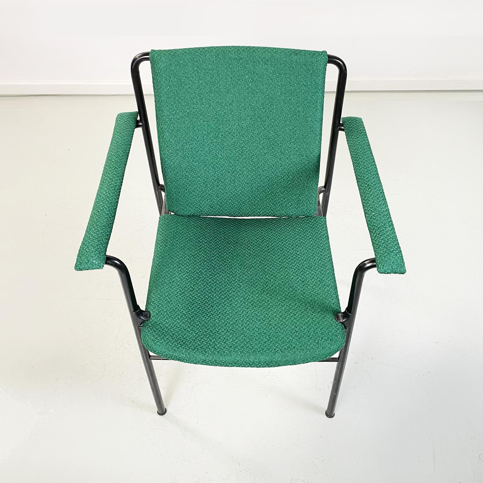 Moderner italienischer Sessel der Moderne von Mario Marenco für Poltrona Frau, 1980er Jahre (Metall) im Angebot