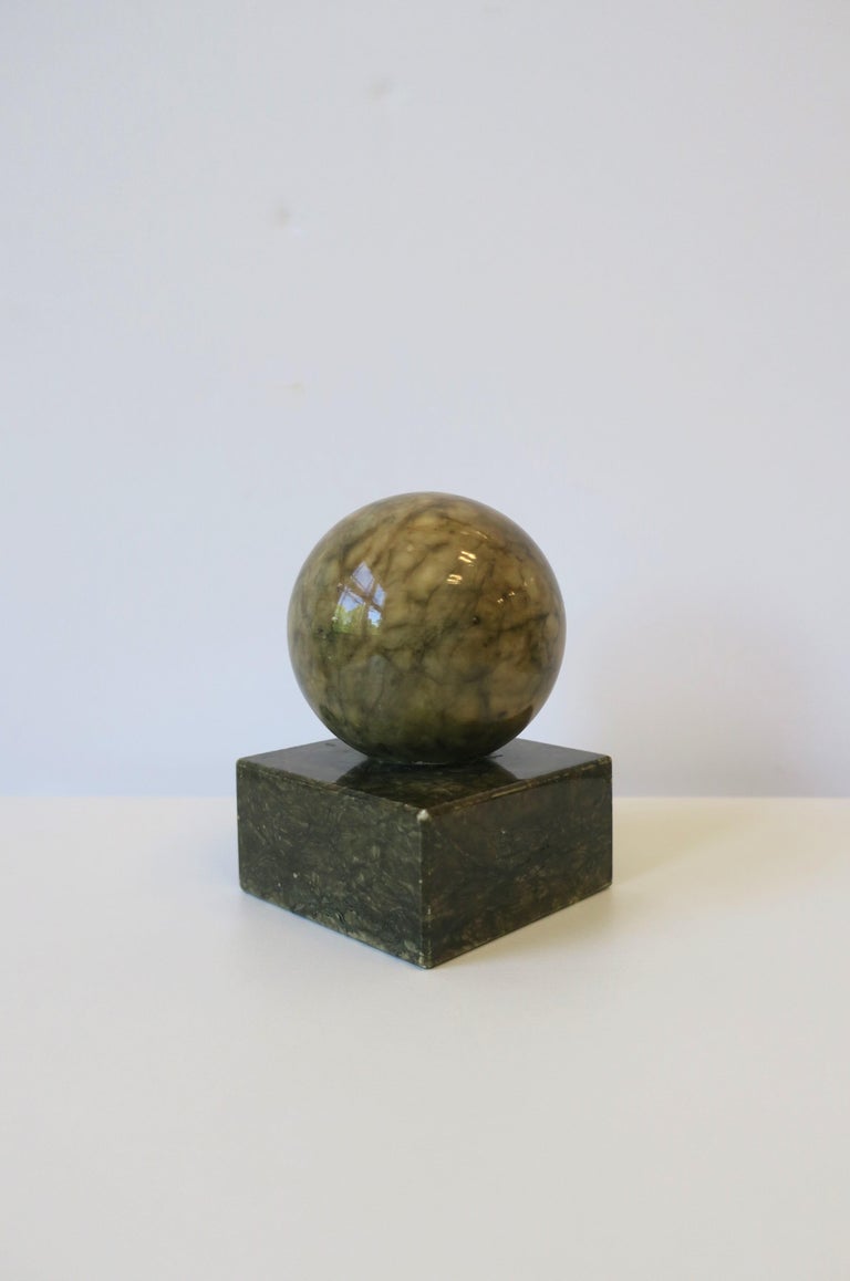 Italian Modern Art Deco Alabaster Marble Decorative Object or Bookend ...