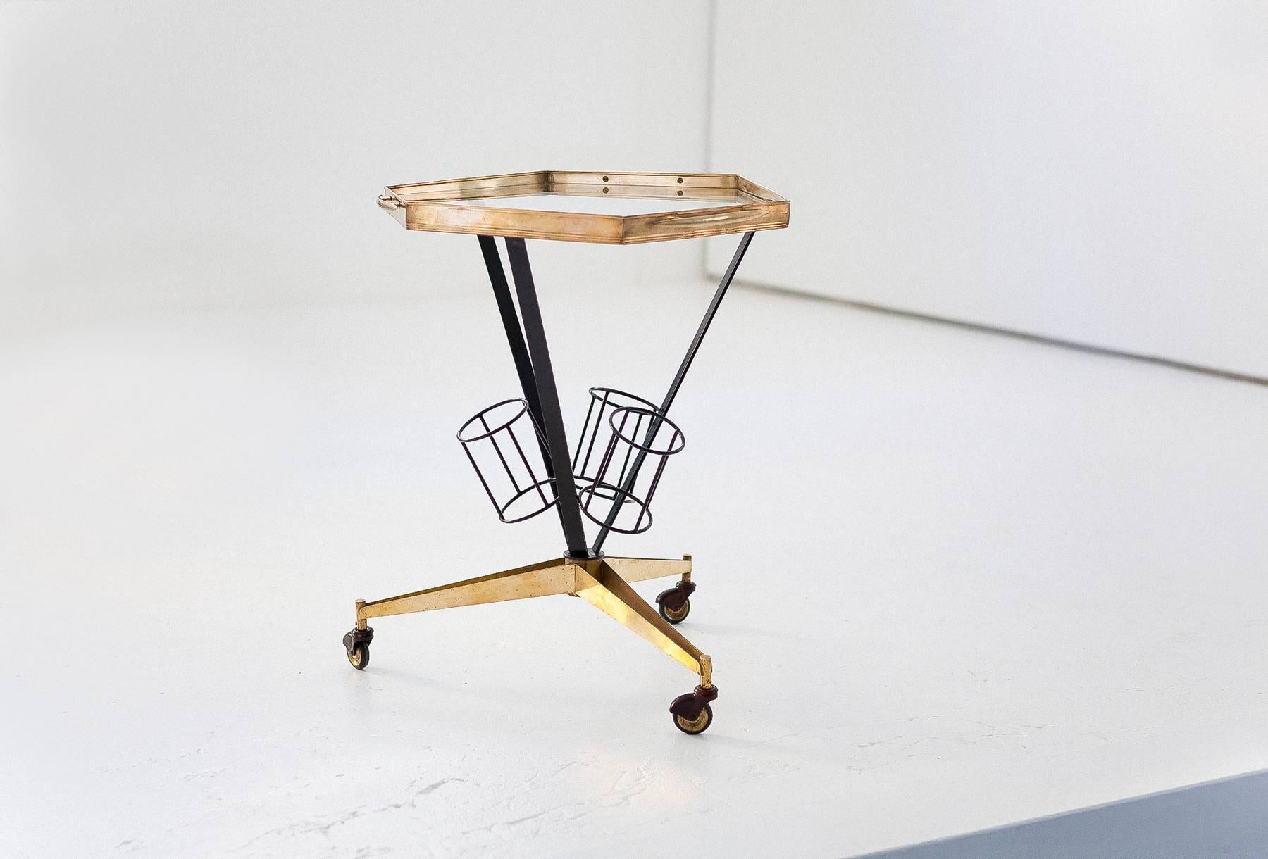 Iron Italian Modern Bar Cart, 1950s