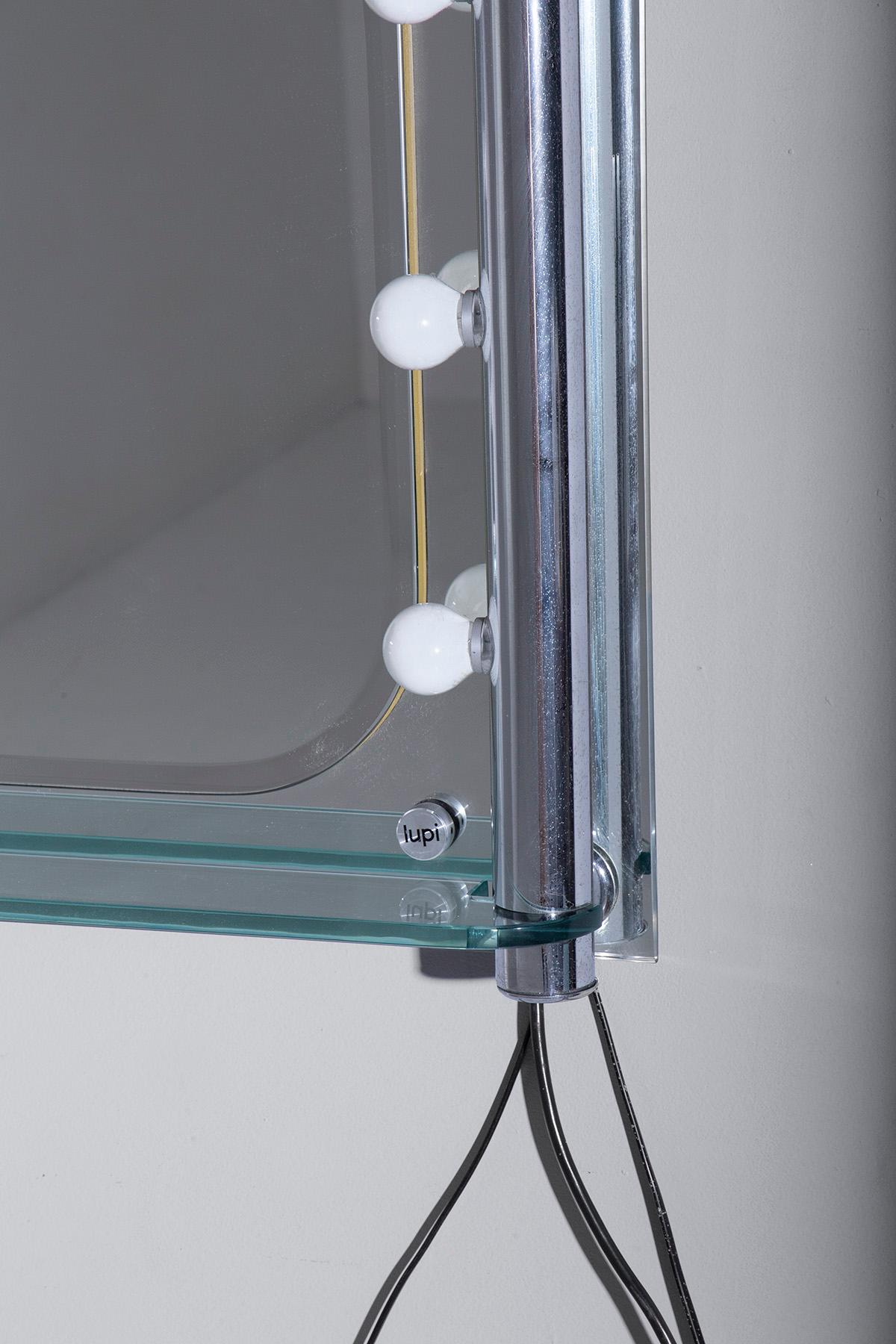 Italian modern bathroom mirror branded LUPI in vendita 1